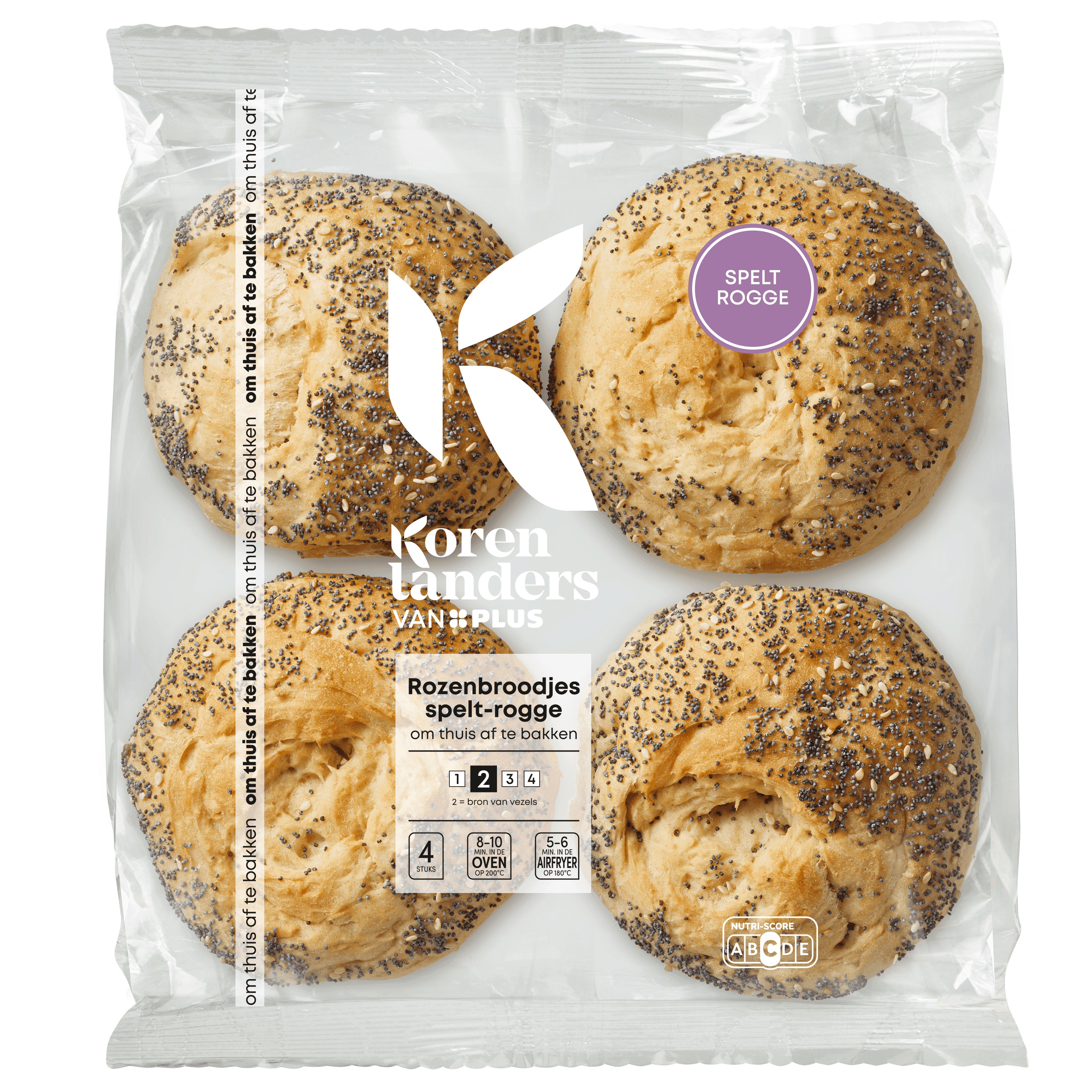 PLUS Korenlanders Rozenbroodjes Spelt