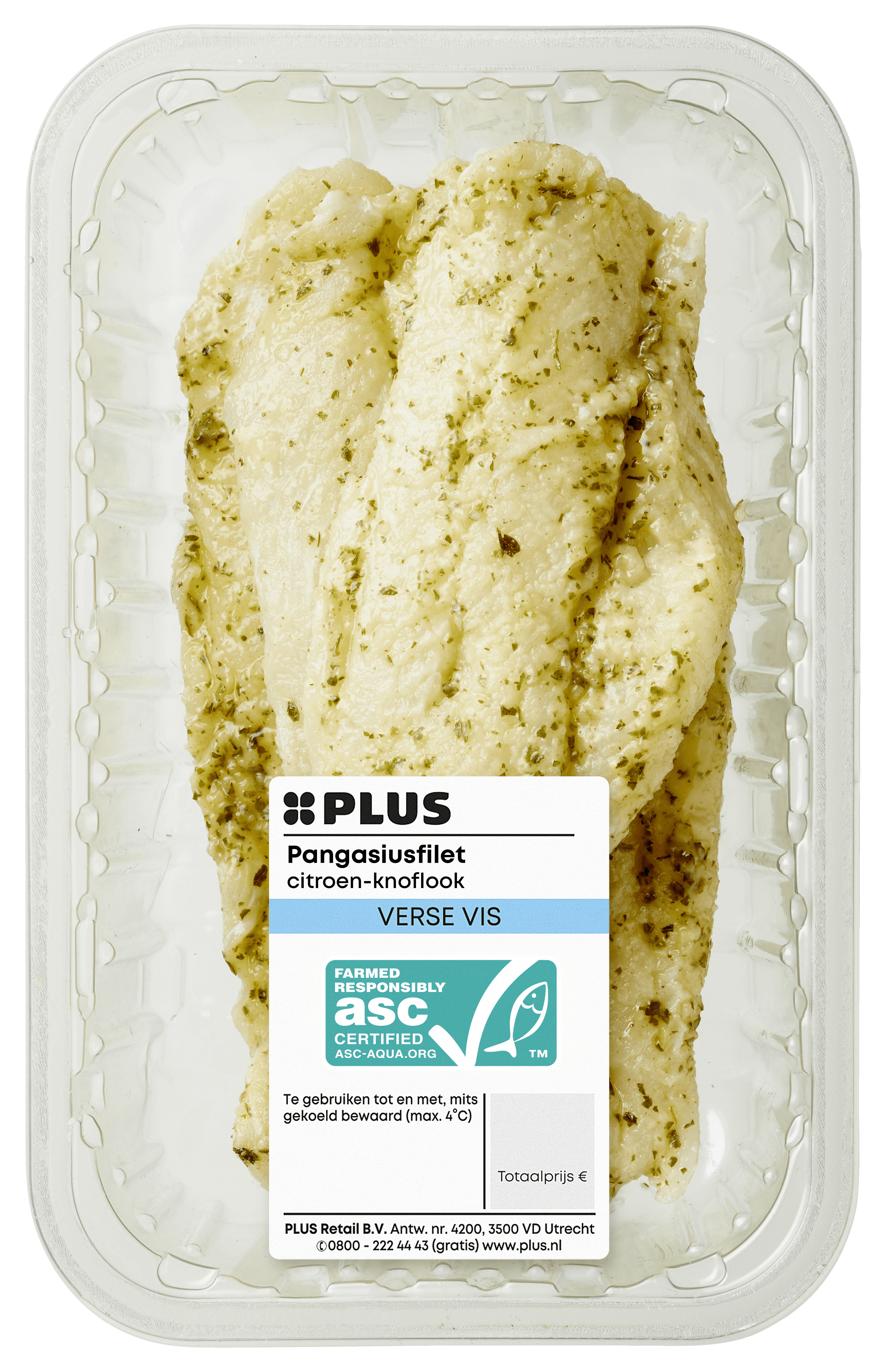 PLUS Pangasiusfilet citroen knoflook