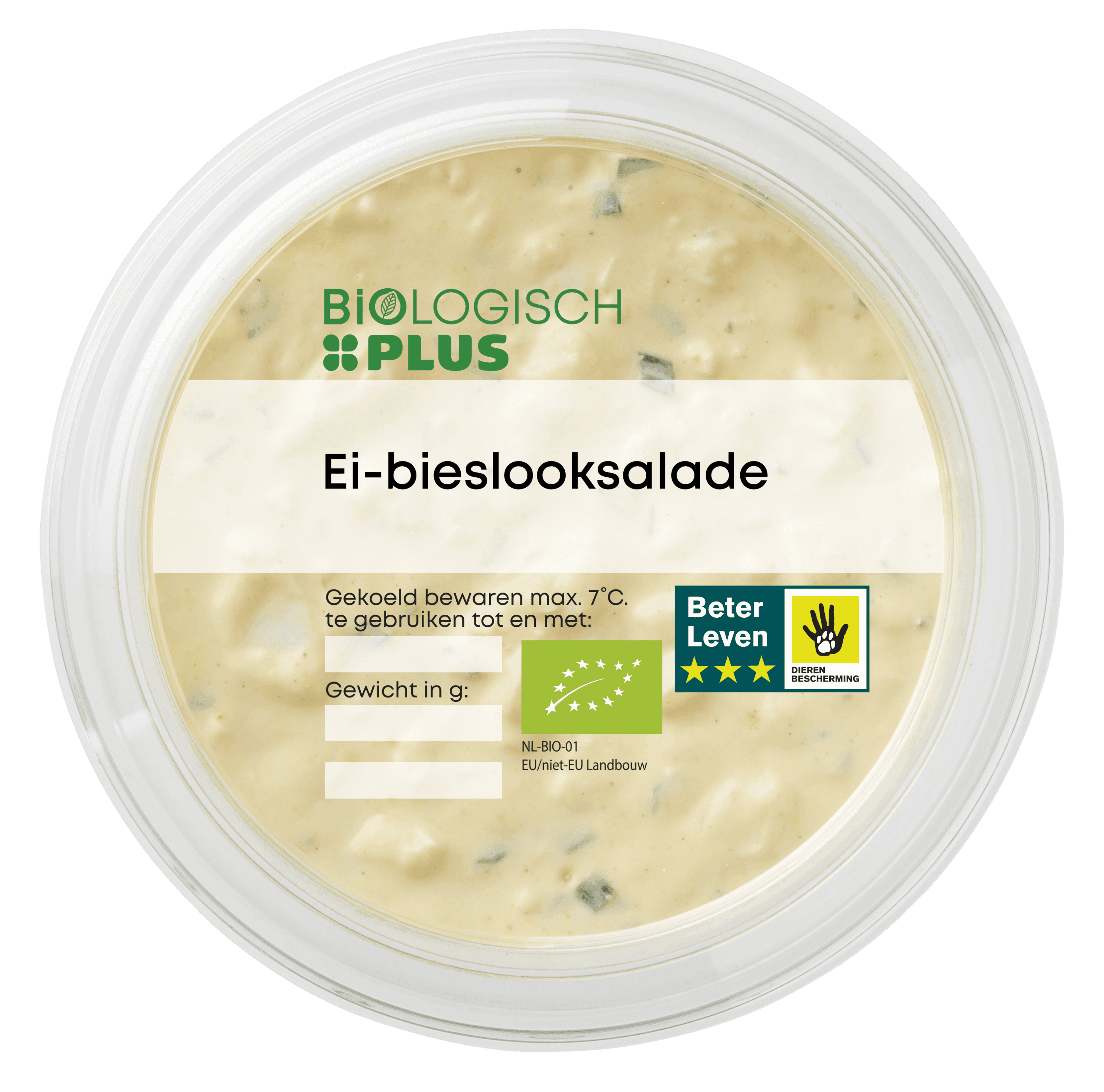 Biologisch PLUS Ei-bieslooksalade