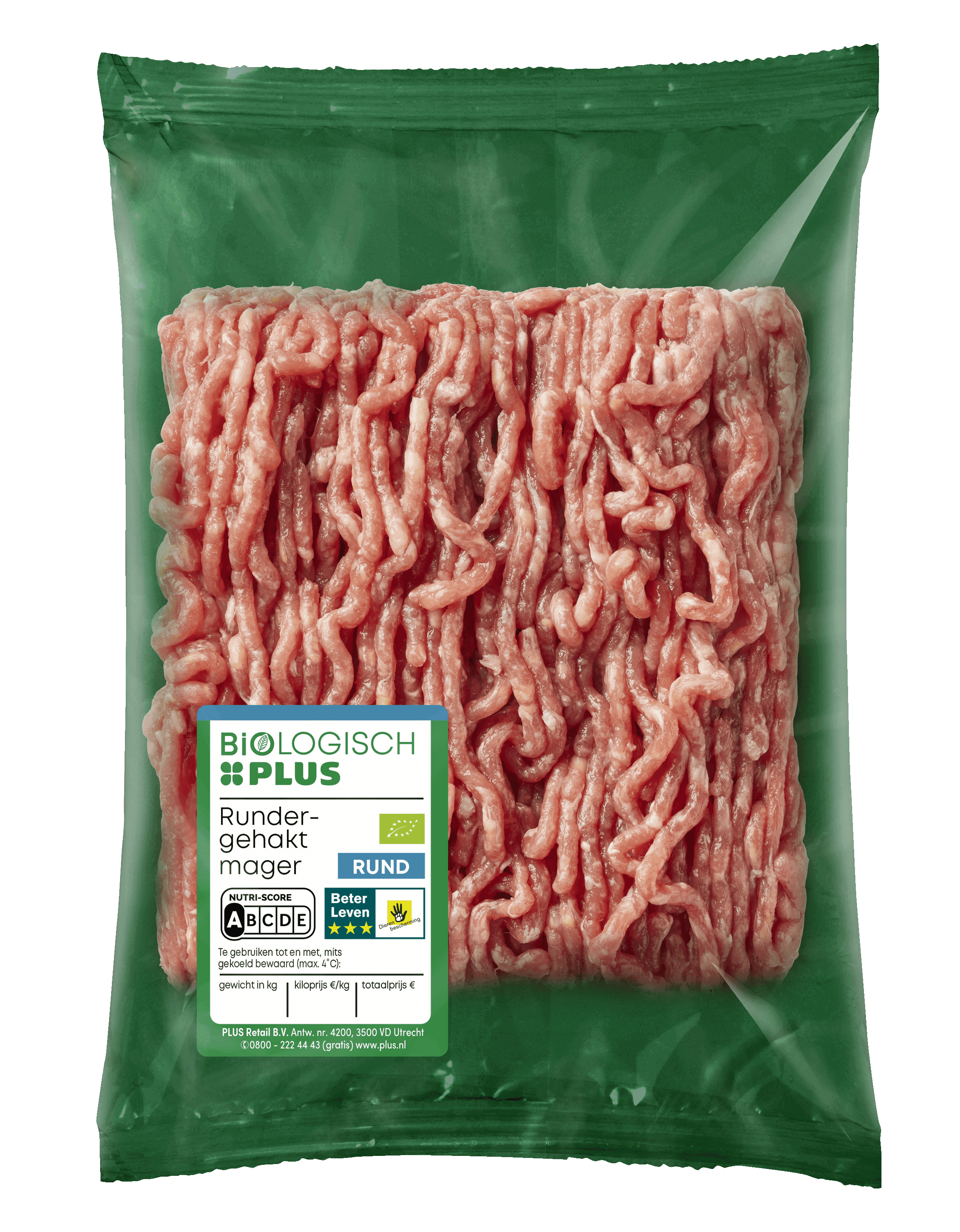 Biologisch PLUS Rundergehakt mager