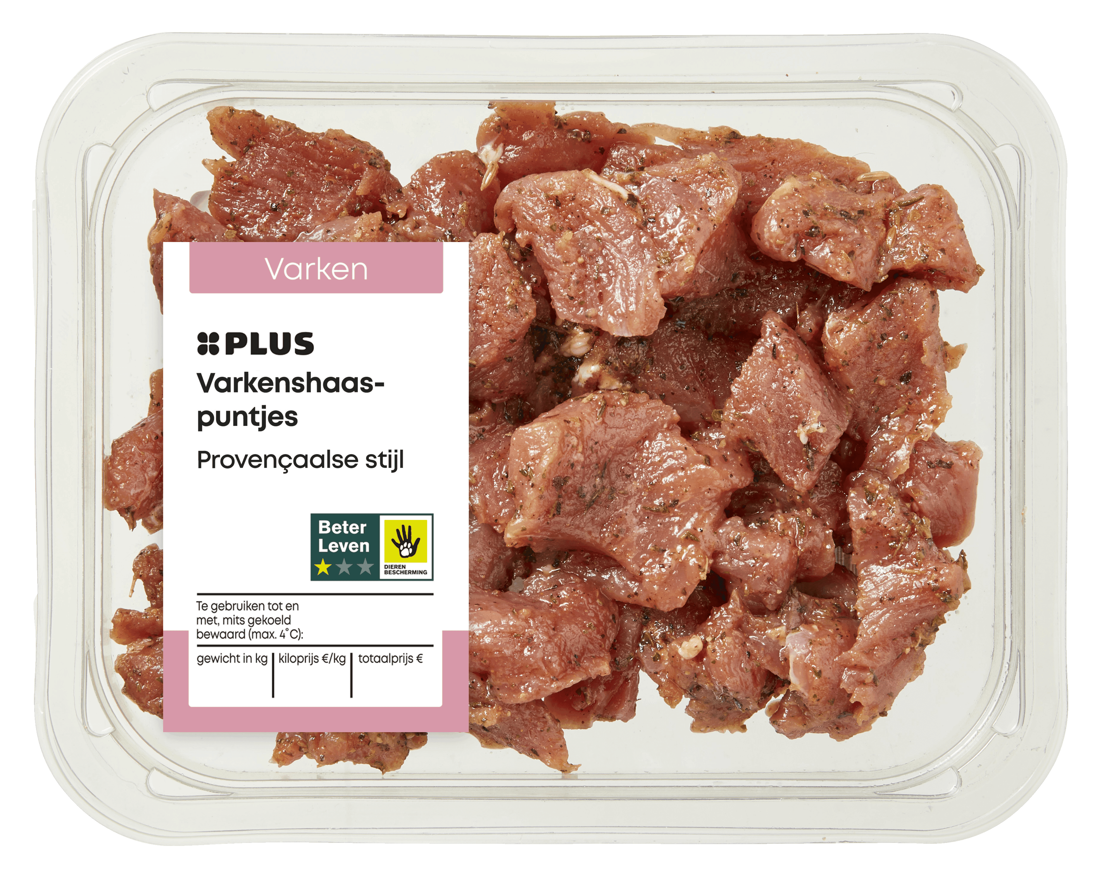 PLUS Boerentrots Varkenshaaspuntjes provencaalse stijl