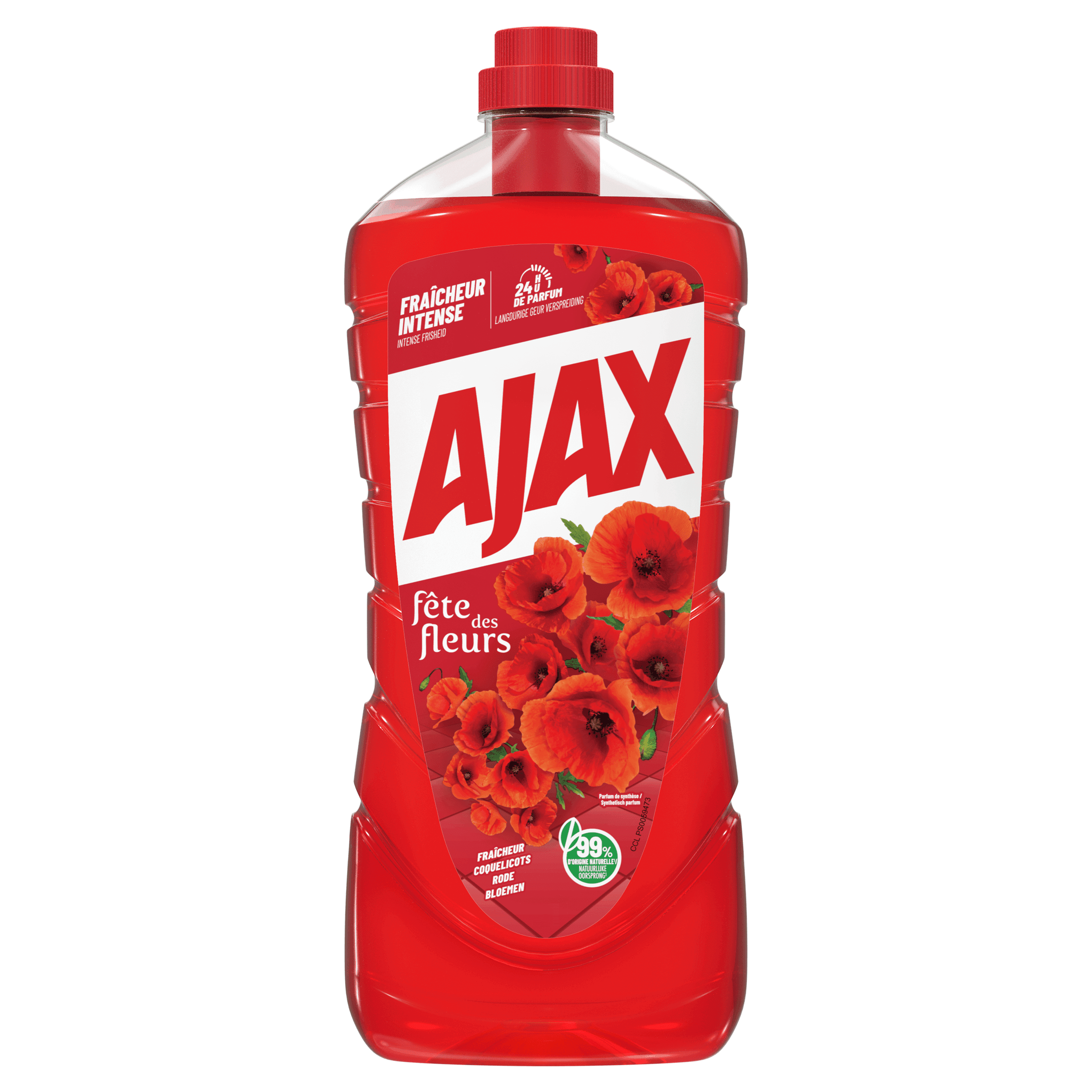Ajax Allesreiniger rode bloemen
