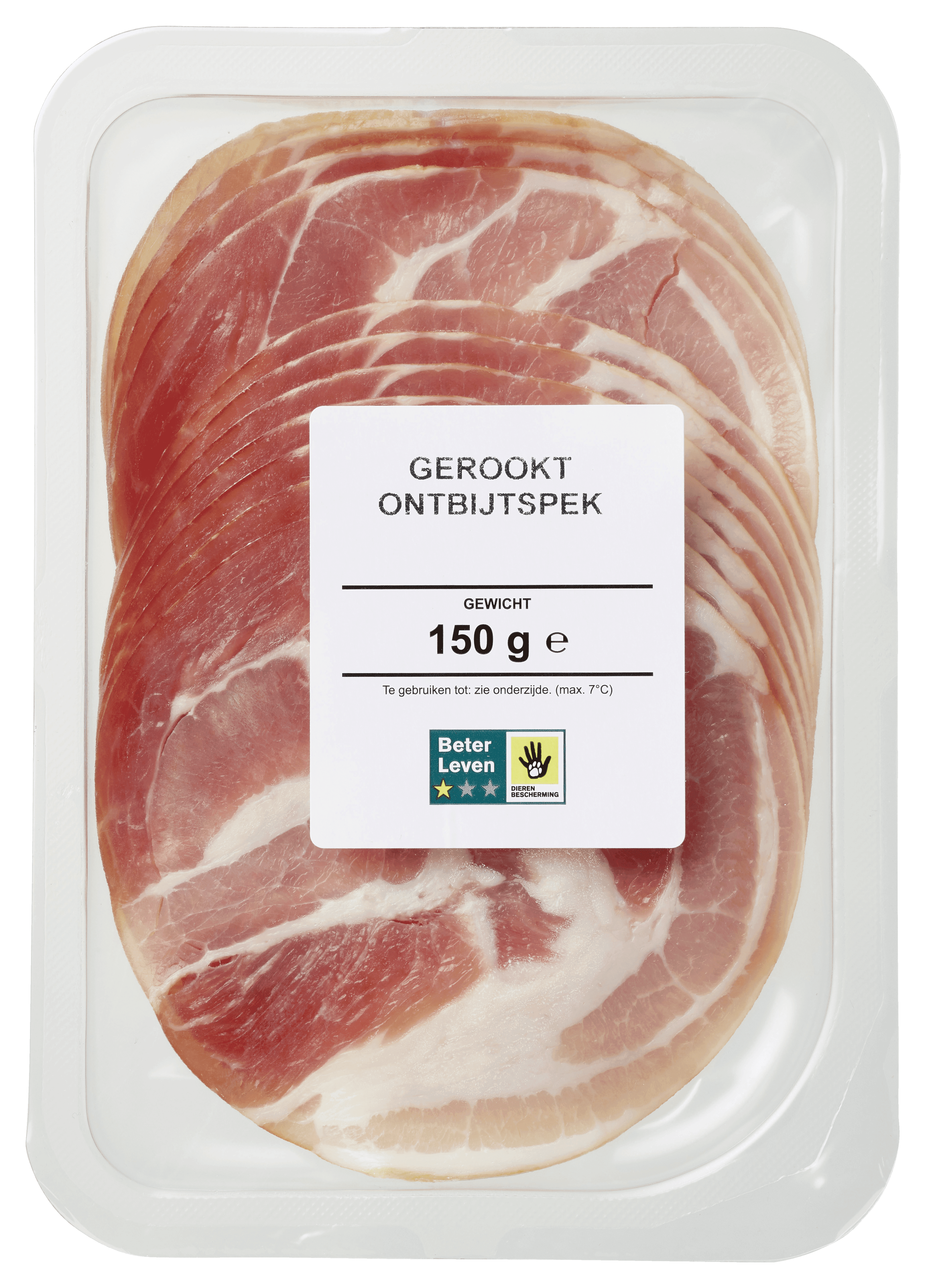 Neutraal Gerookt ontbijtspek BLK