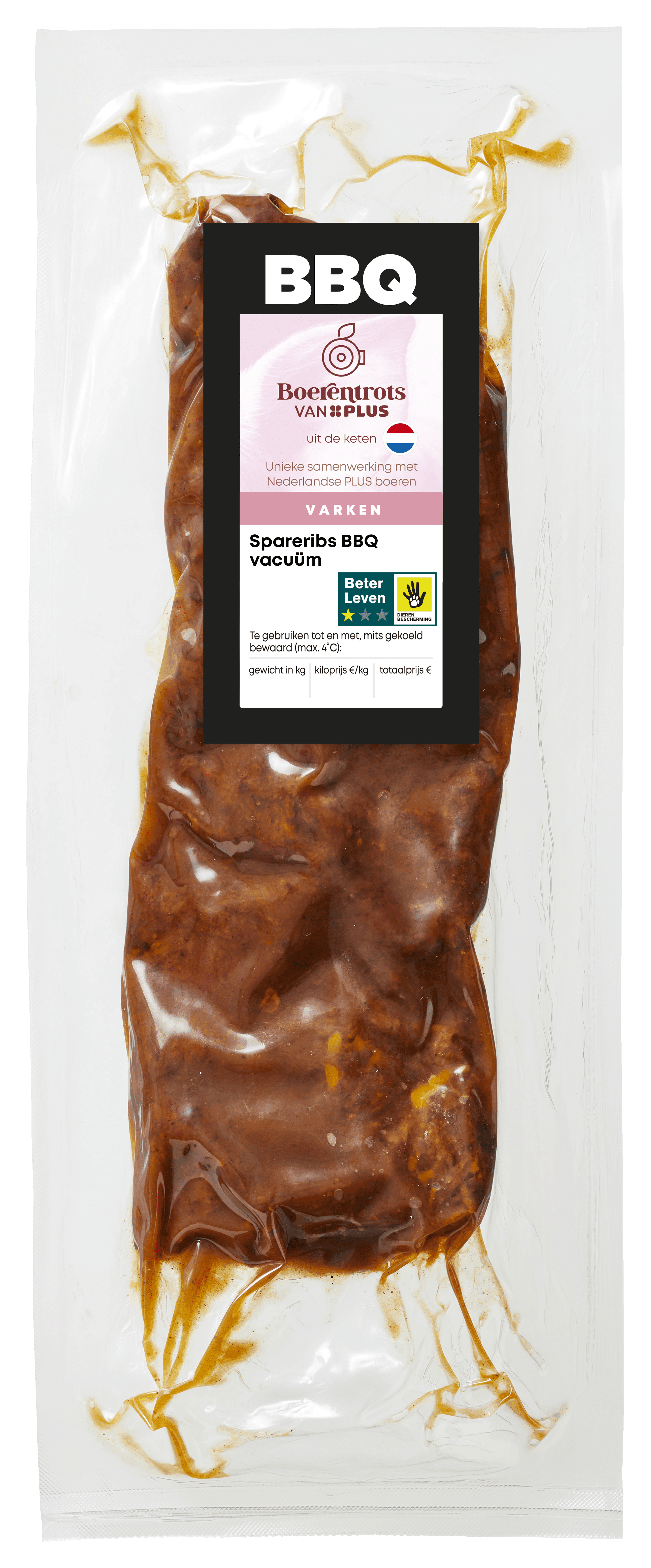PLUS Spareribs BBQ Vacuüm