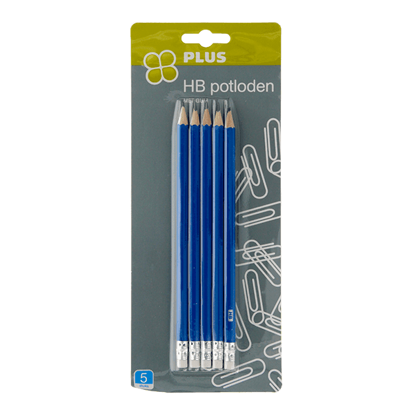PLUS HB Potloden met gum FSC
