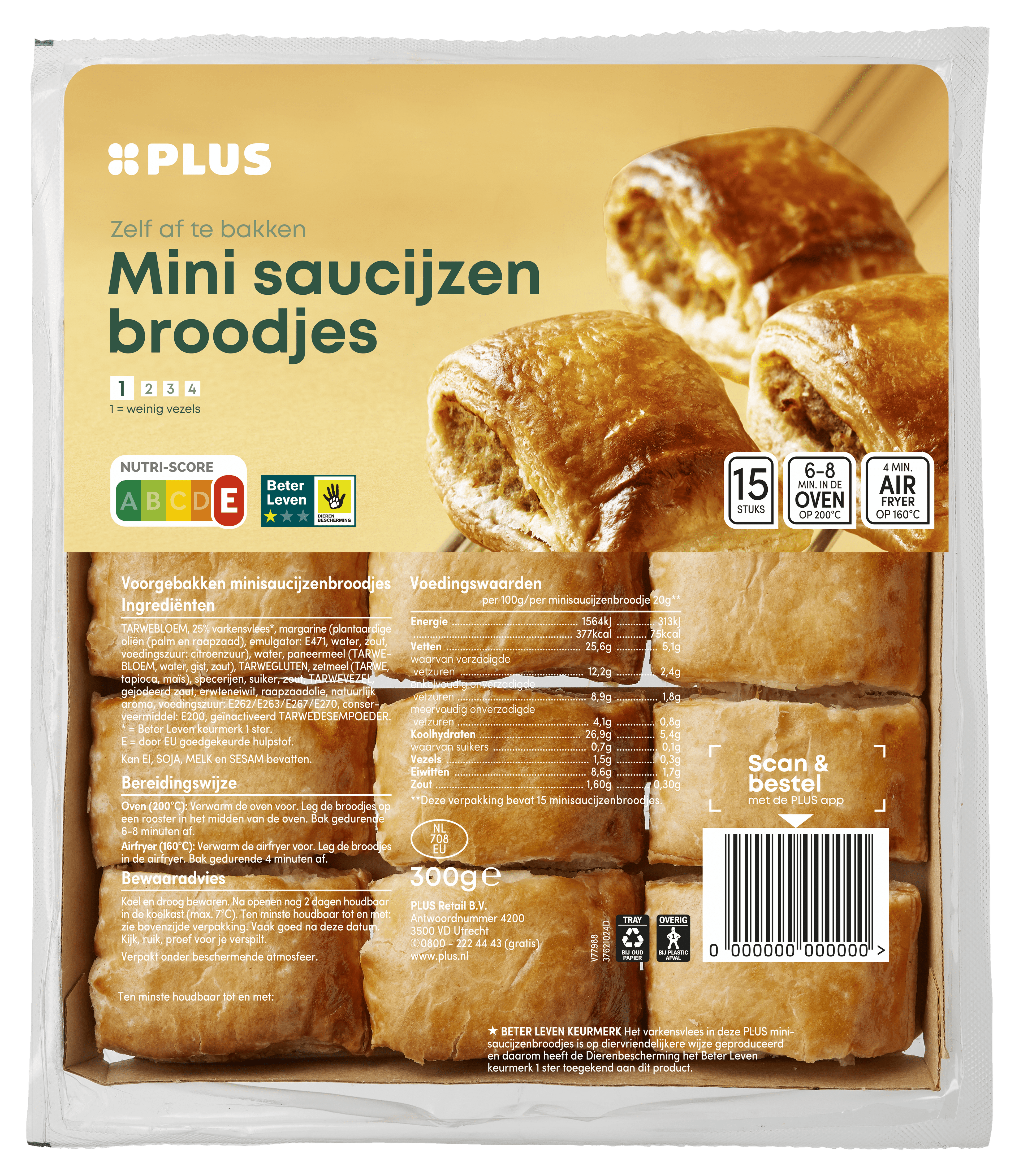 PLUS Mini saucijzenbroodjes