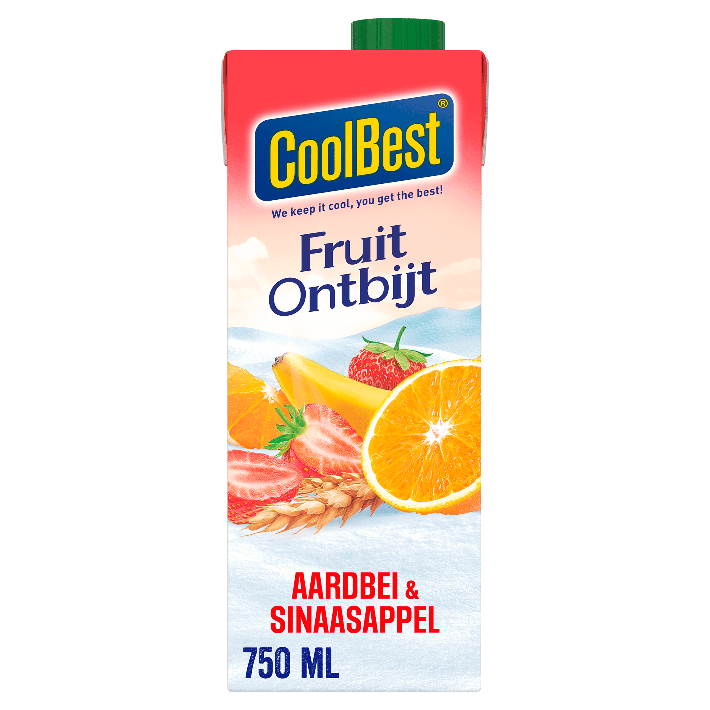 Coolbest Fruitontbijt sinaasappel/aardbei