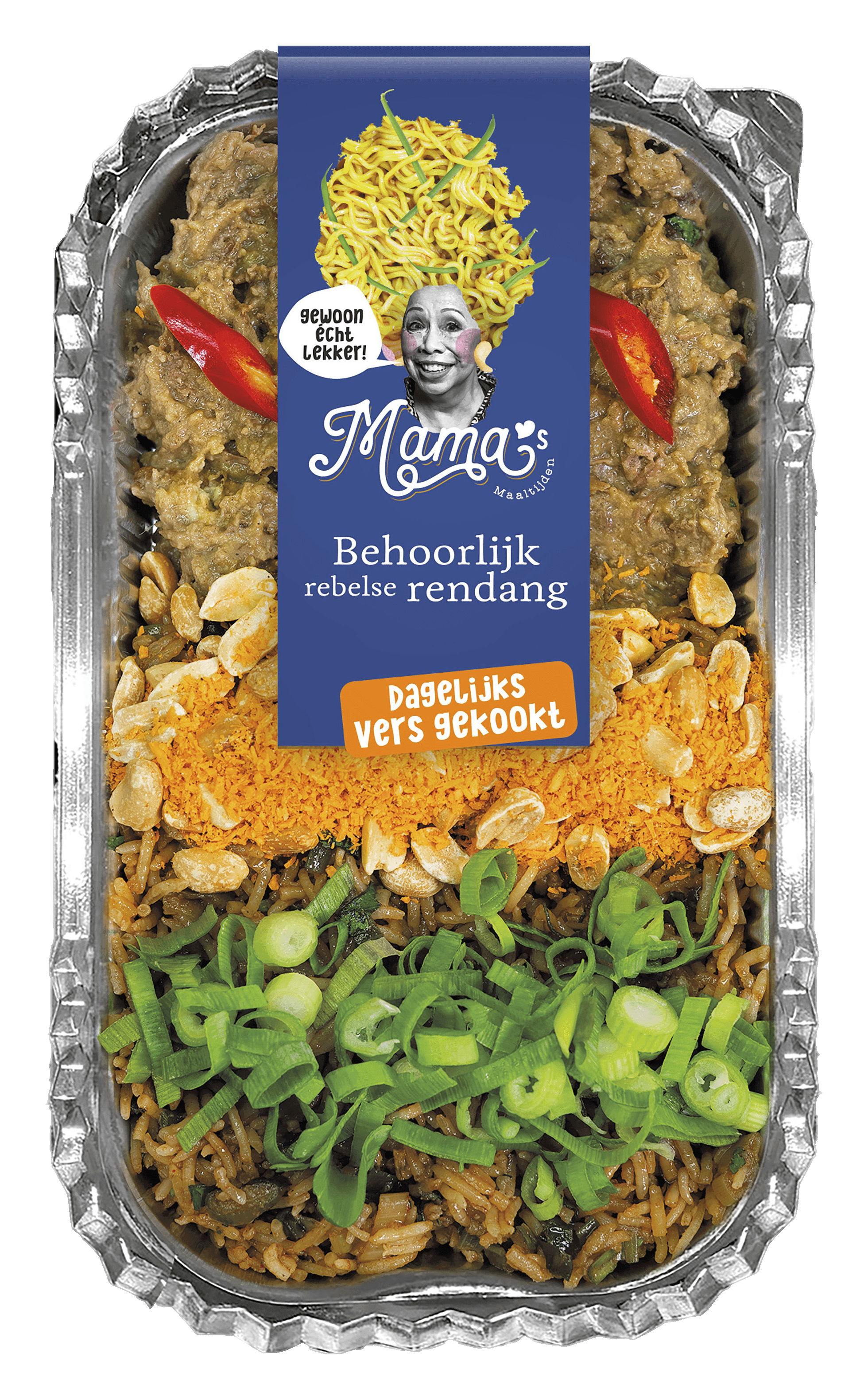 Mama's Maaltijden Indische rendang nasi