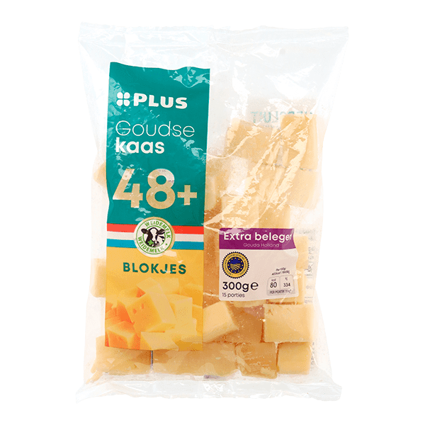 PLUS Goudse Extra Belegen 48+ blokjes