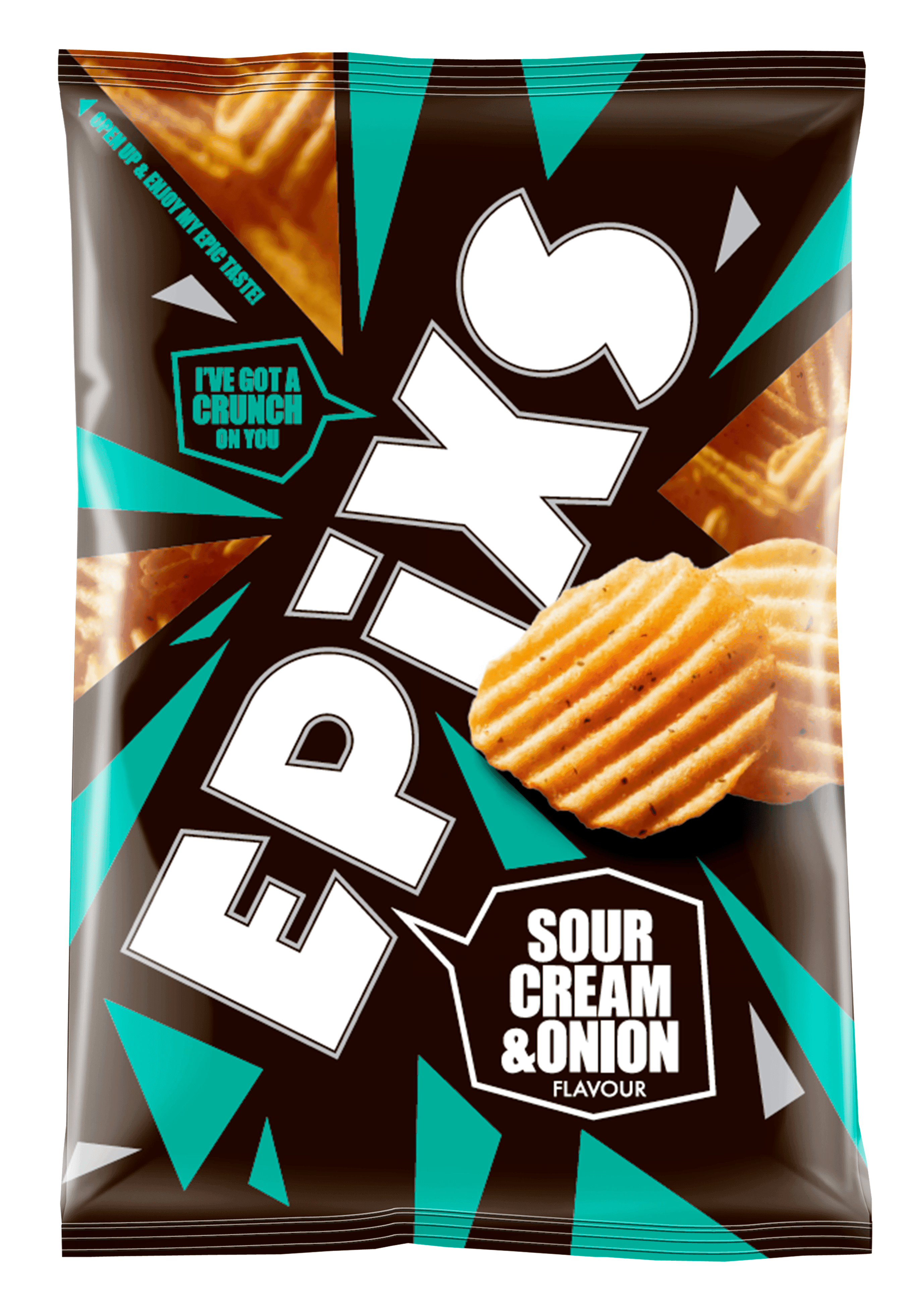 Epixs Ribbelchips sour cream & onion