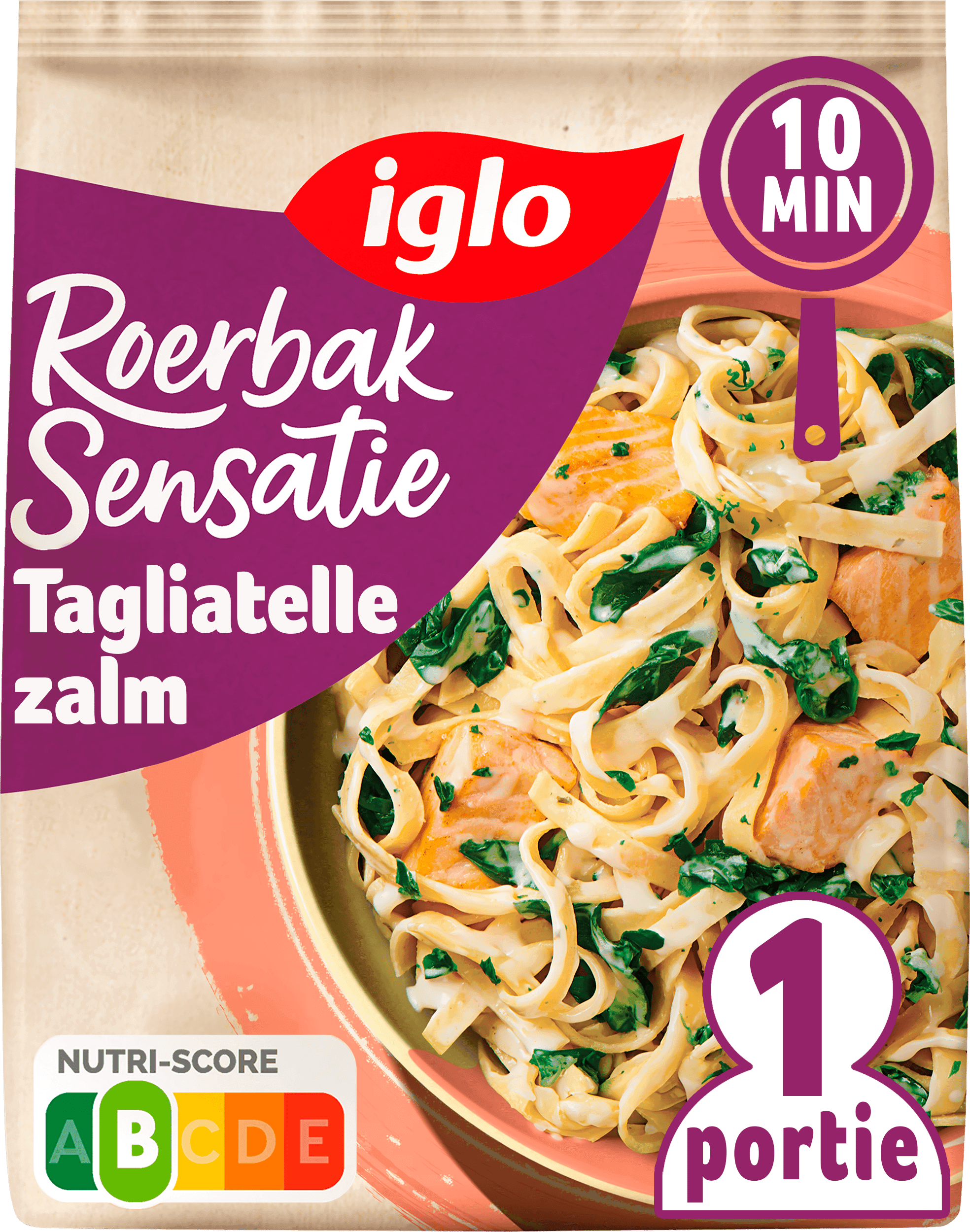 Iglo Roerbaksensatie Tagliatelle met zalm