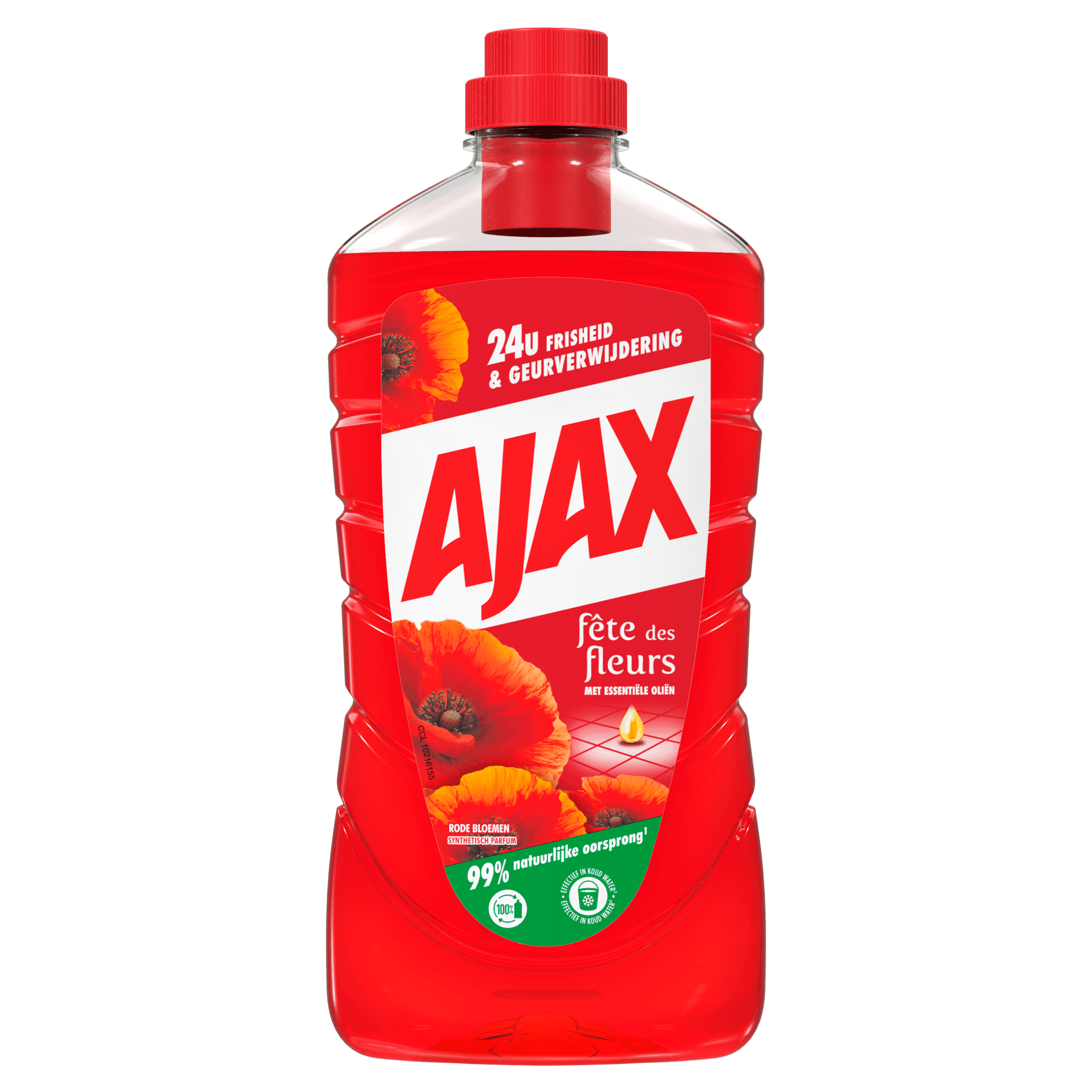 Ajax Allesreiniger rode bloemen