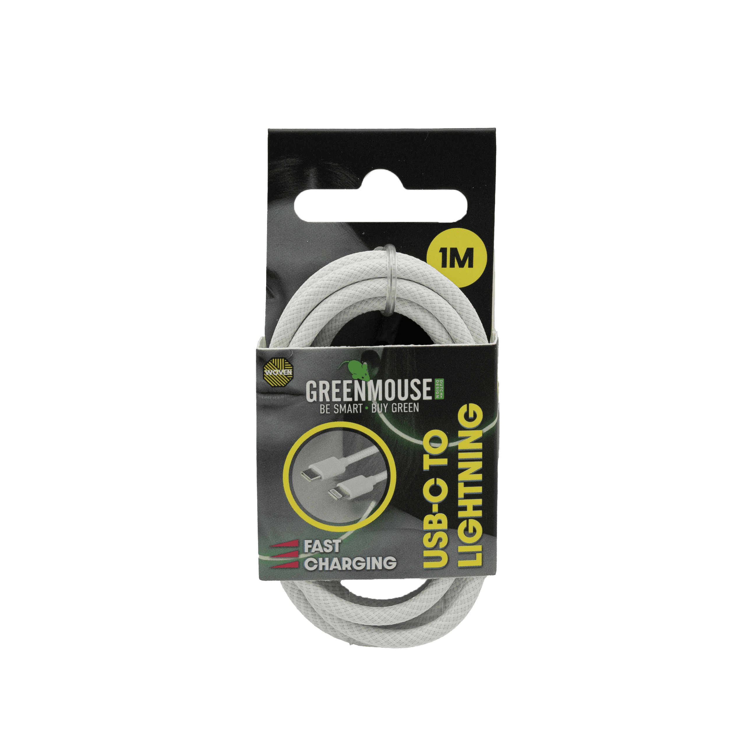 GreenMouse HP Zwart USB-C to Lightning data cable