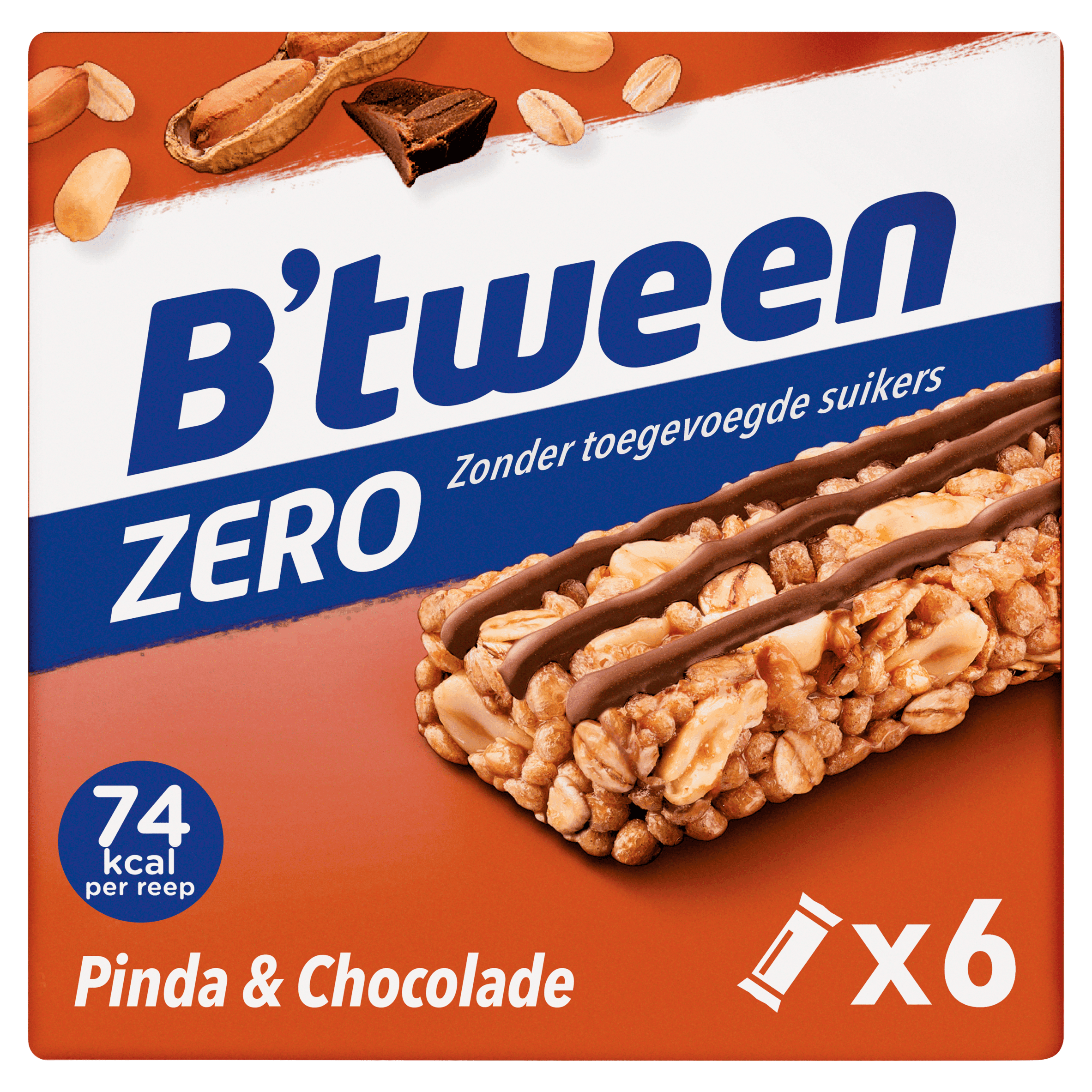 B'tween Mueslireep Zero Pinda Chocolade