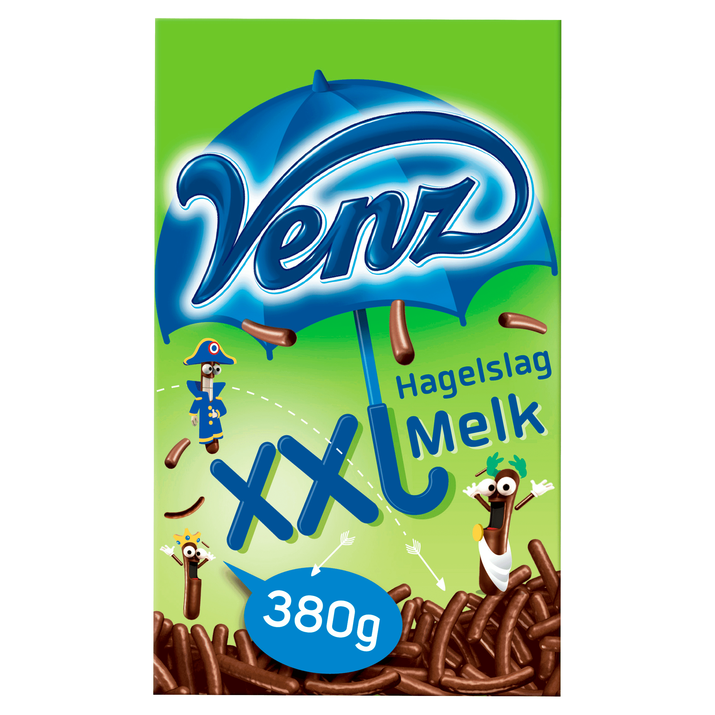 Venz Chocoladehagelslag XXL melk