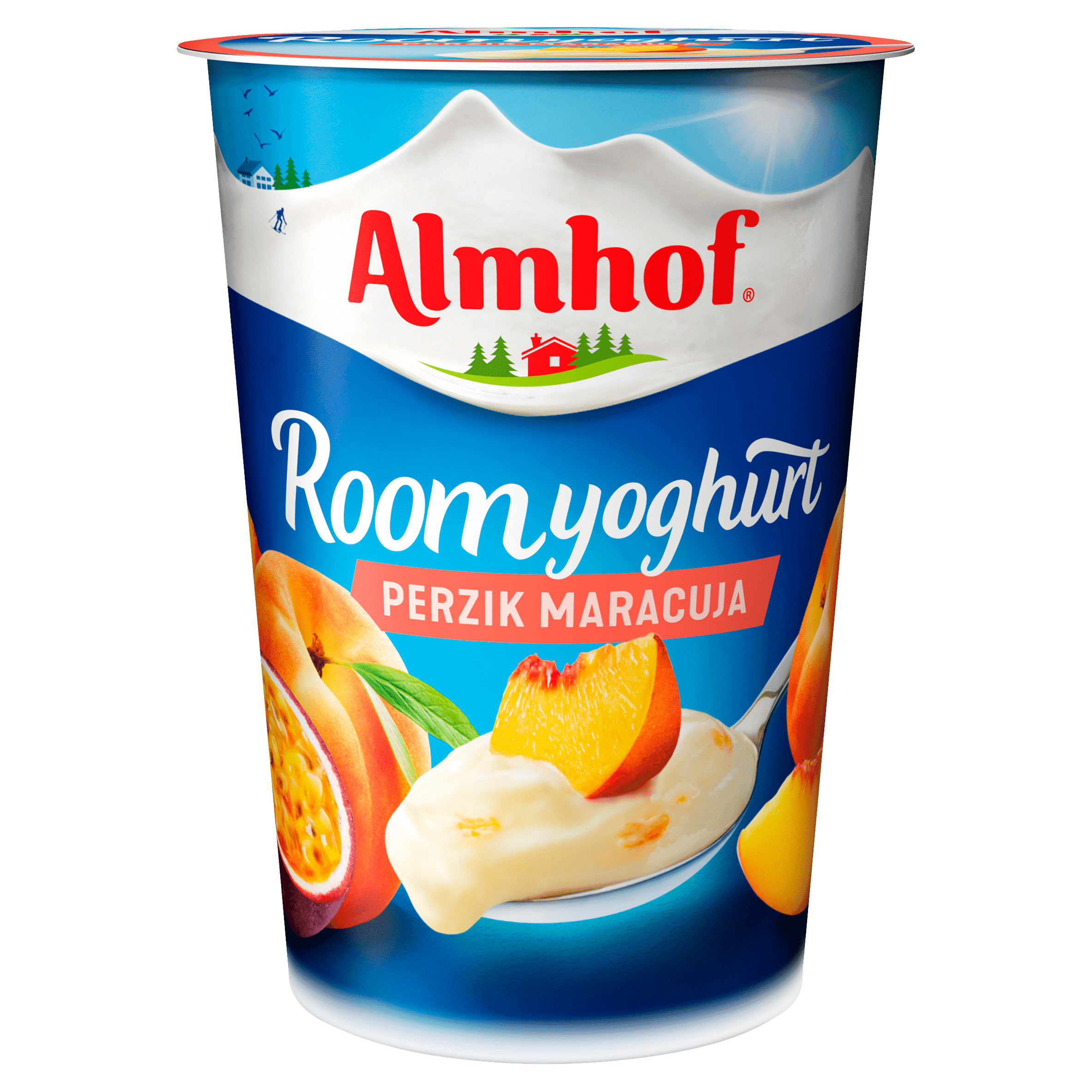 Almhof Roomyoghurt maracuja-perzik