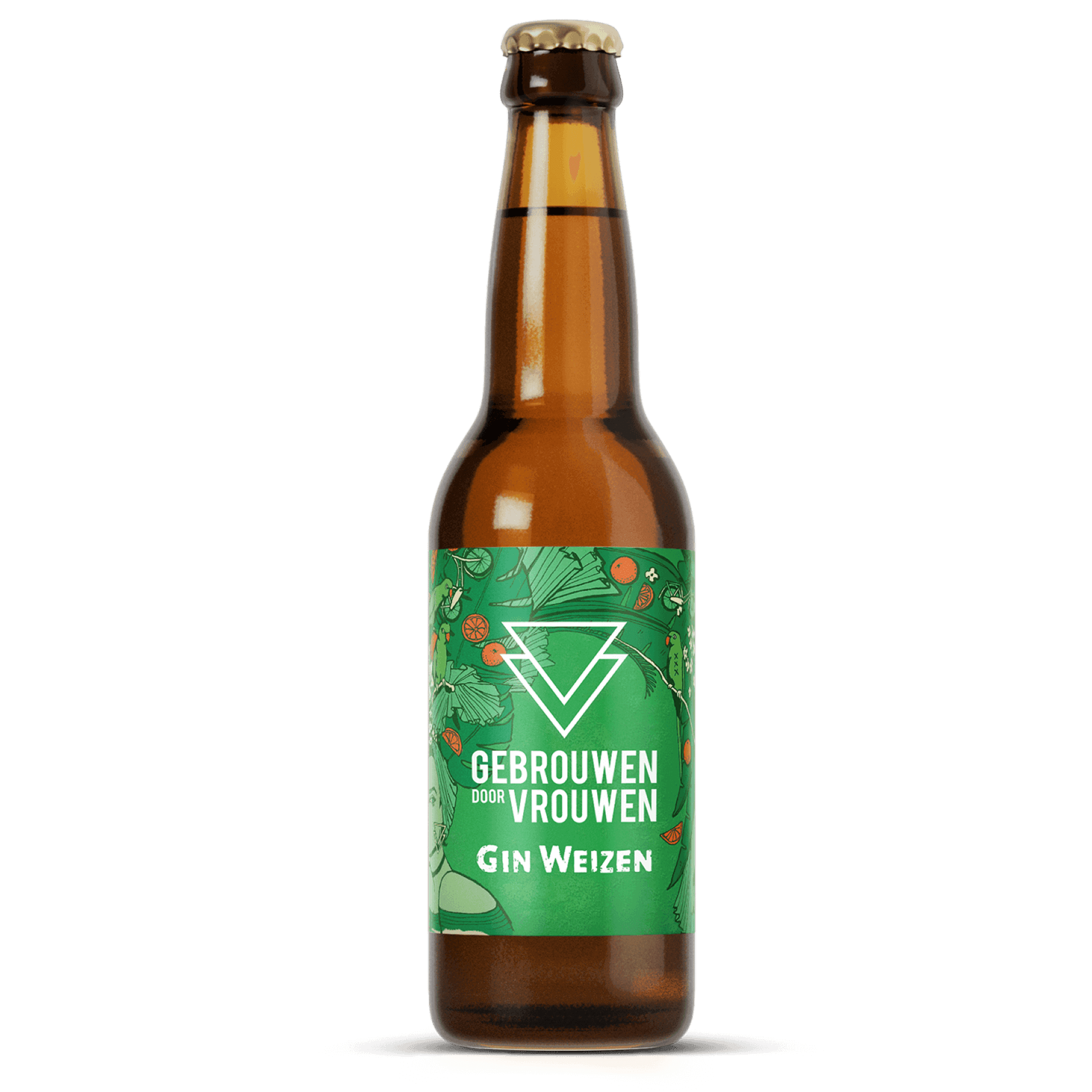 Gebrouwen door vrouw Gin Weizen