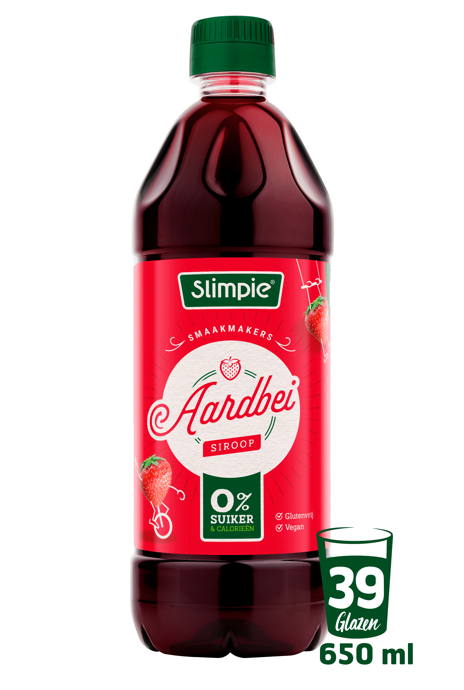 Slimpie Limonadesiroop aardbei
