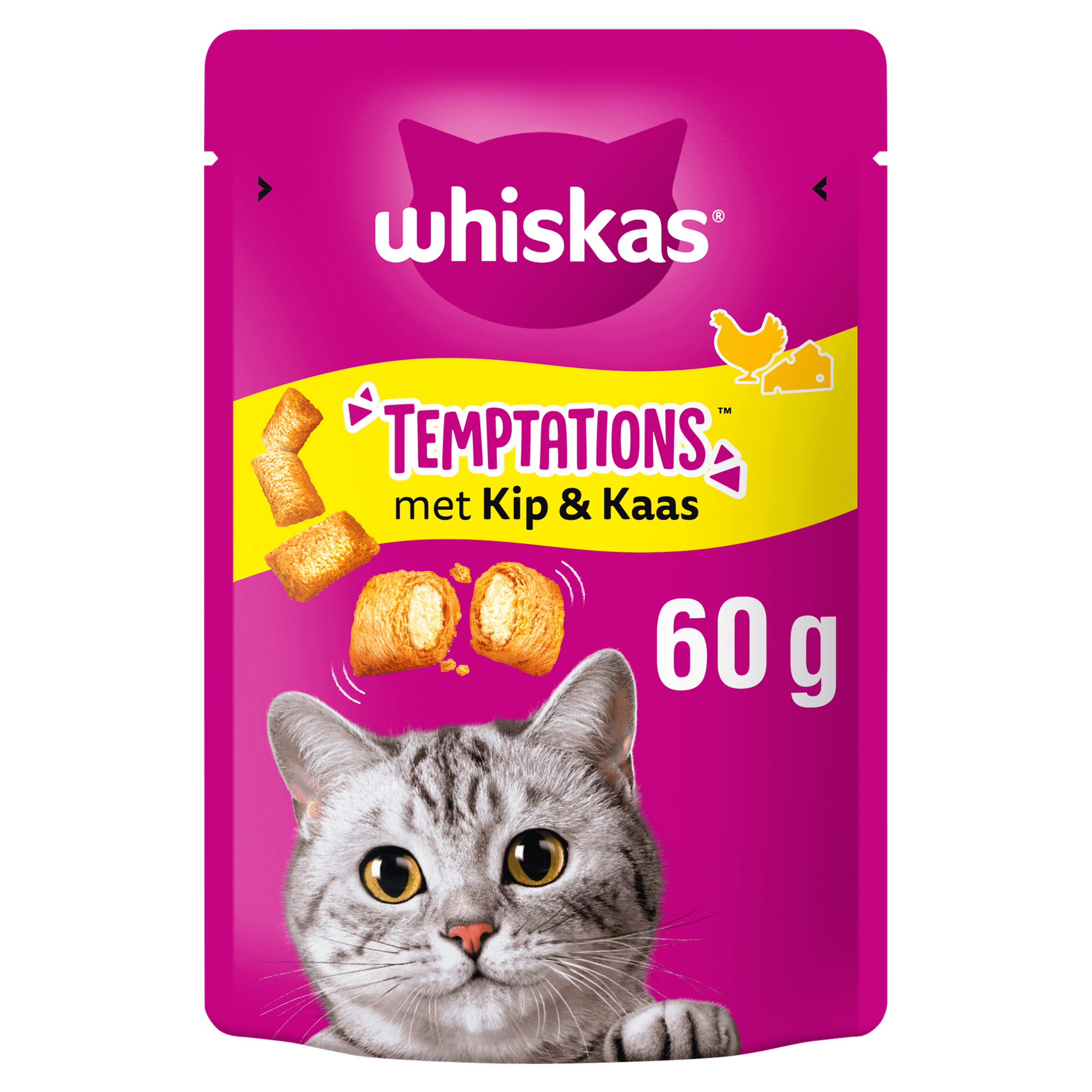 Whiskas Temptations Kip en Kaas