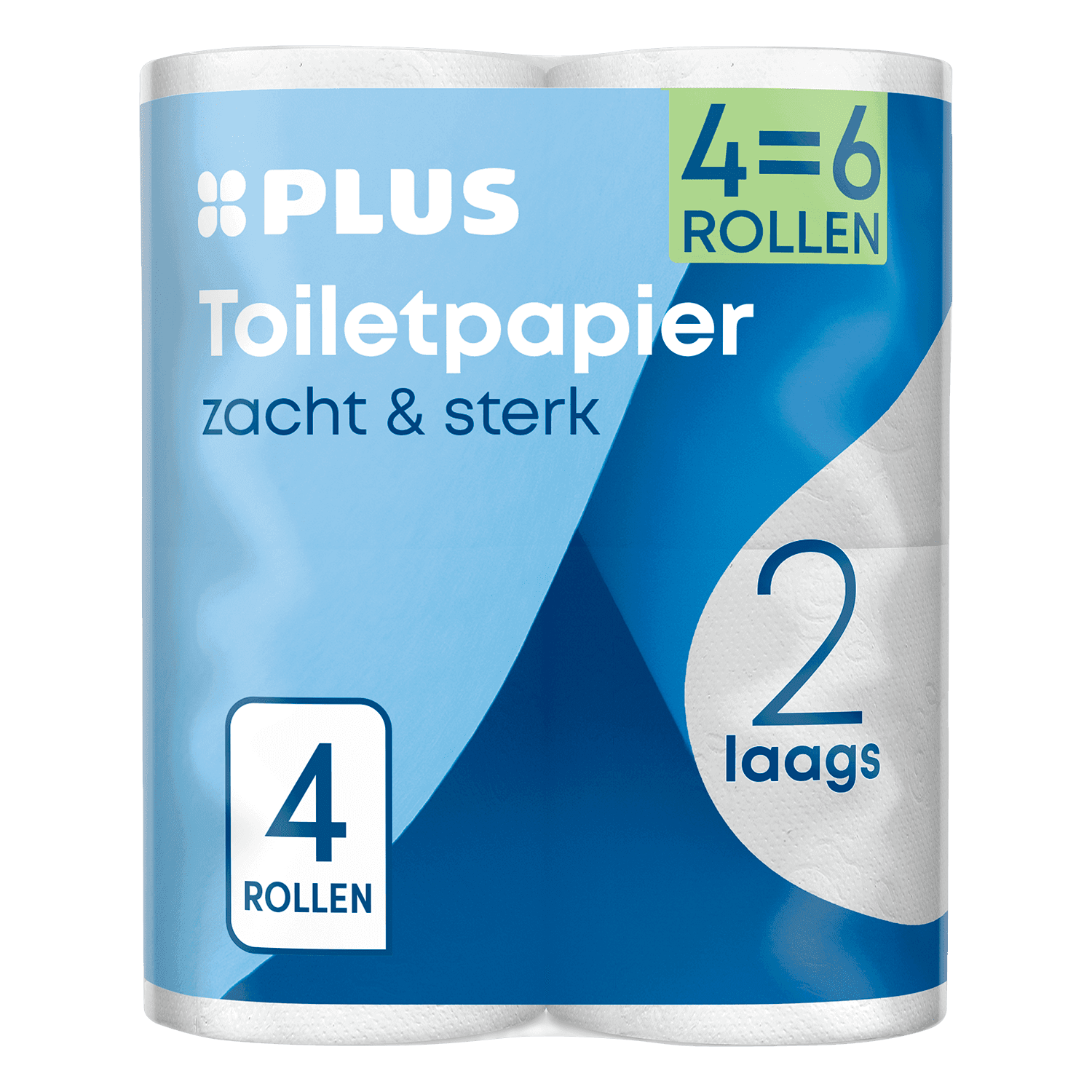 PLUS Toiletpapier 2-laags maxi