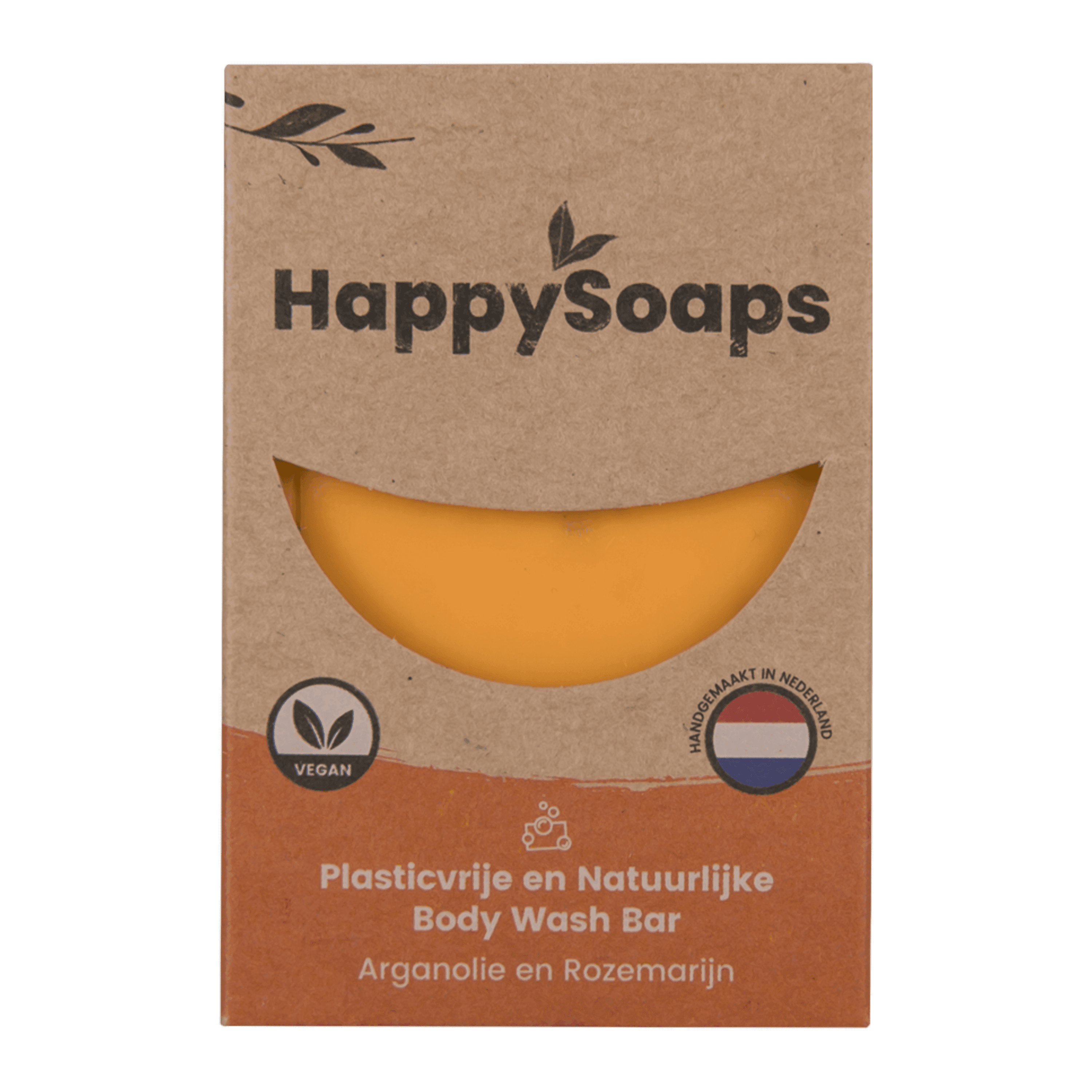HappySoaps Arganolie en rozemarijn body bar