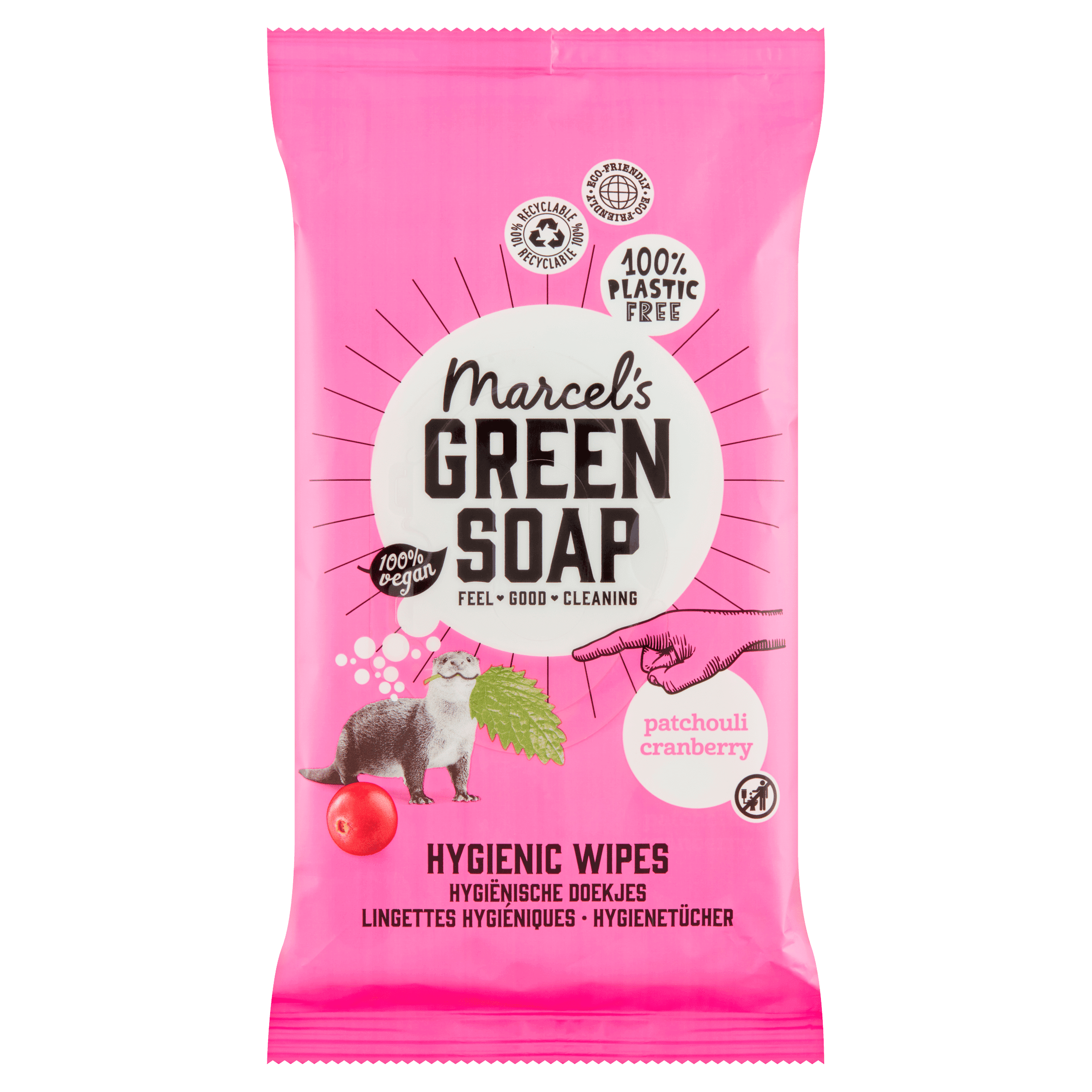 Marcel's Green Soap Schoonmaakdoekjes Patchouli