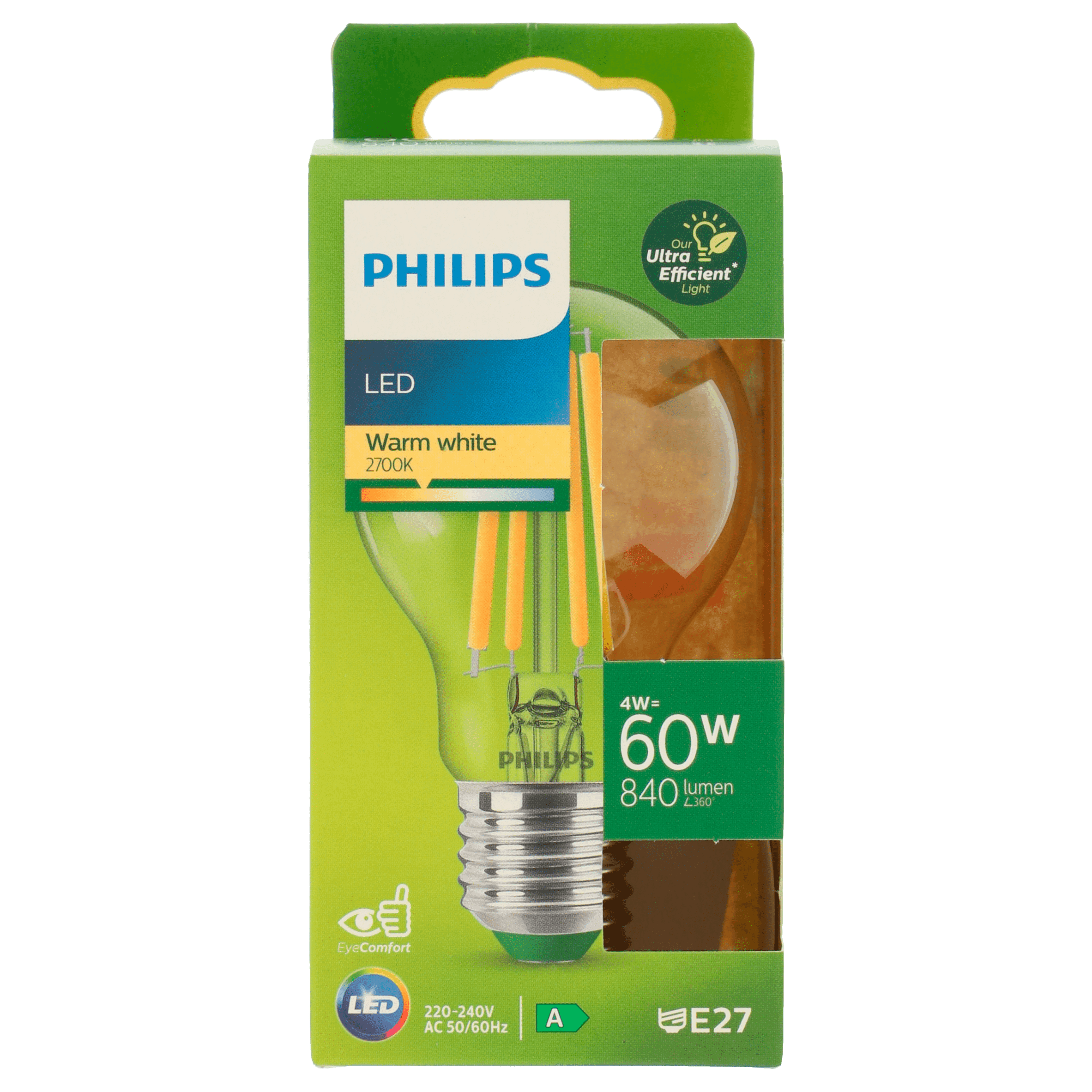 Philips LED Bulb 60W E27 2700K CL UE