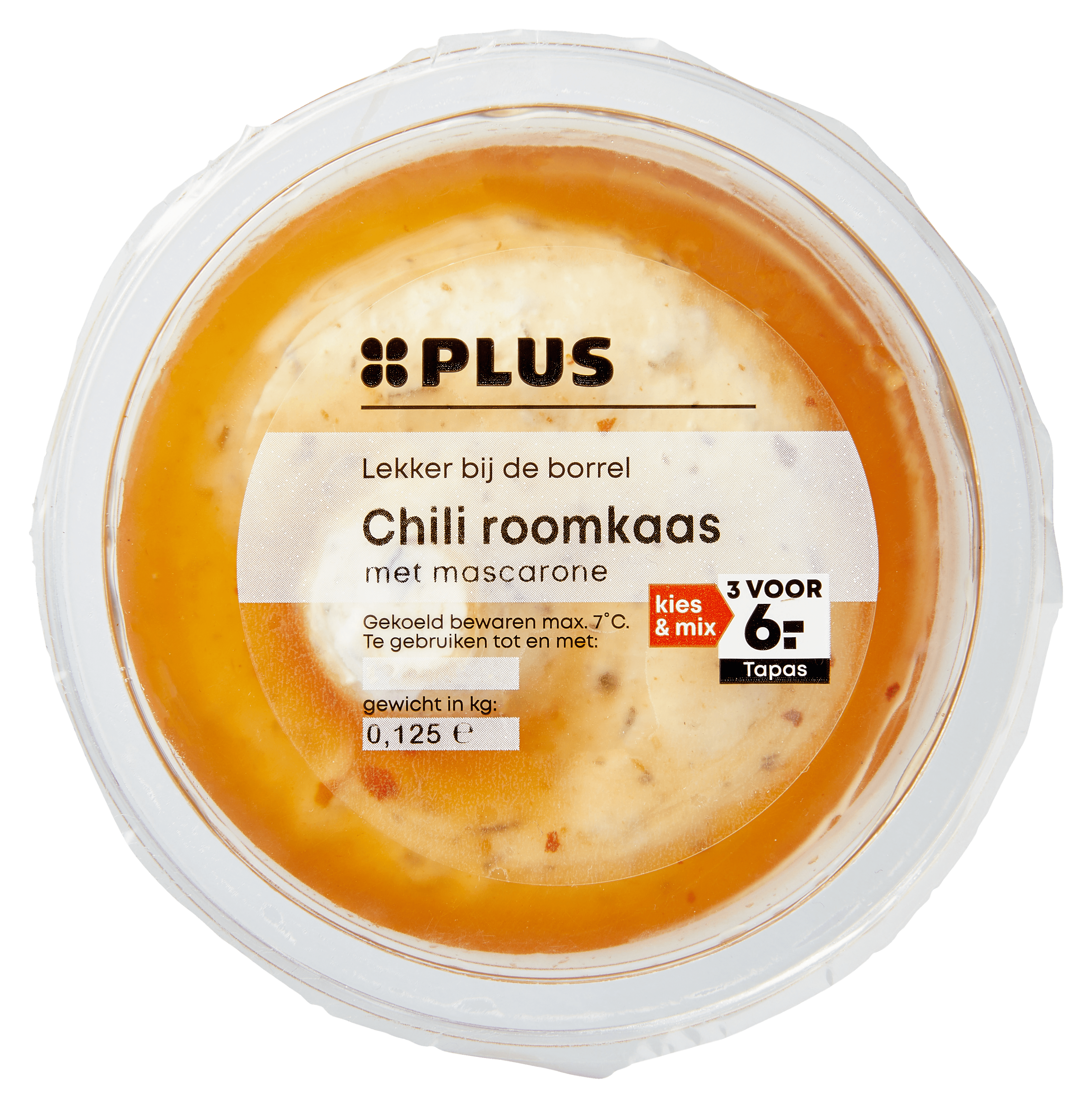 PLUS Roomkaas-mascarpone met chilisaus