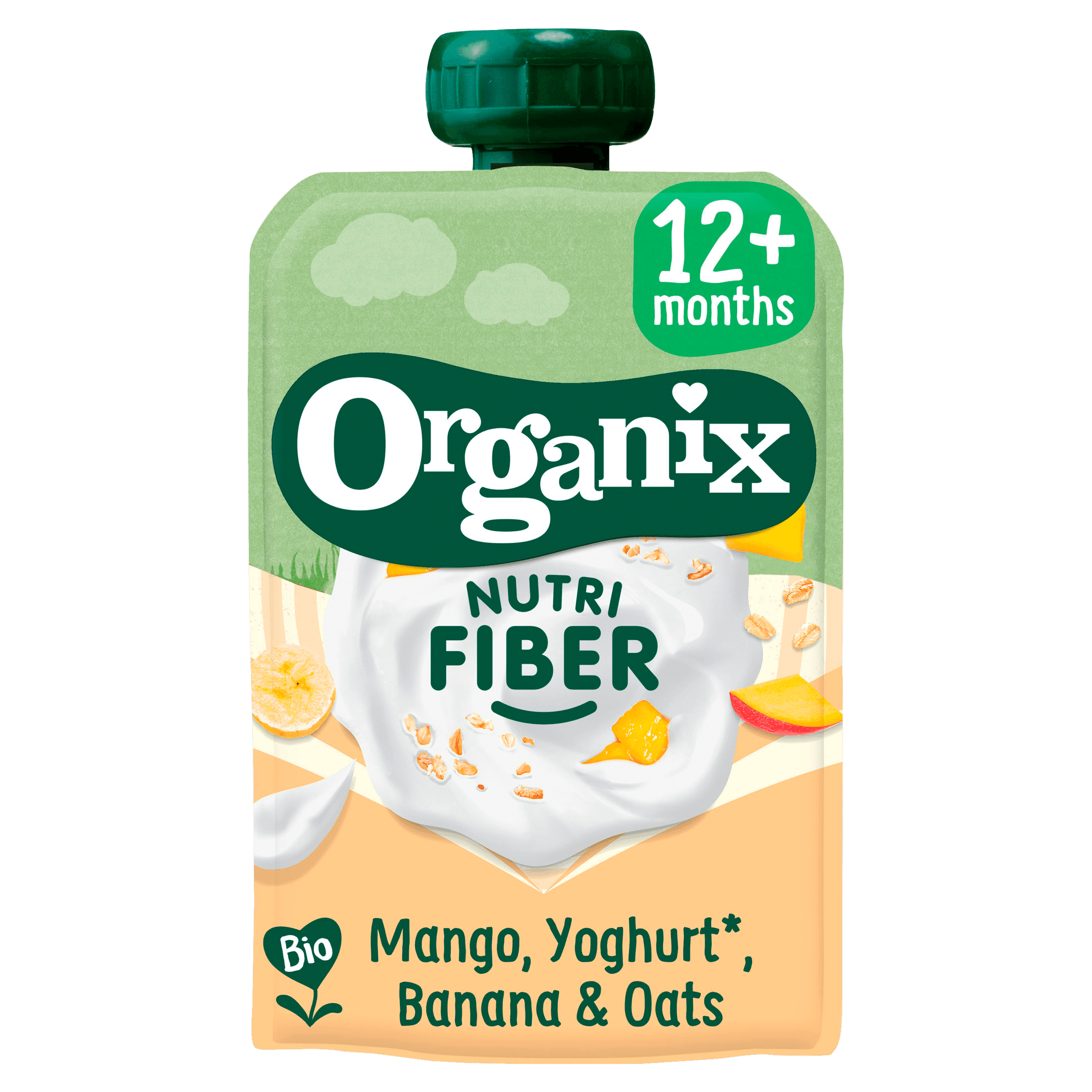 Organix Knijpfruit Mango Yoghurt Banaan 12+m