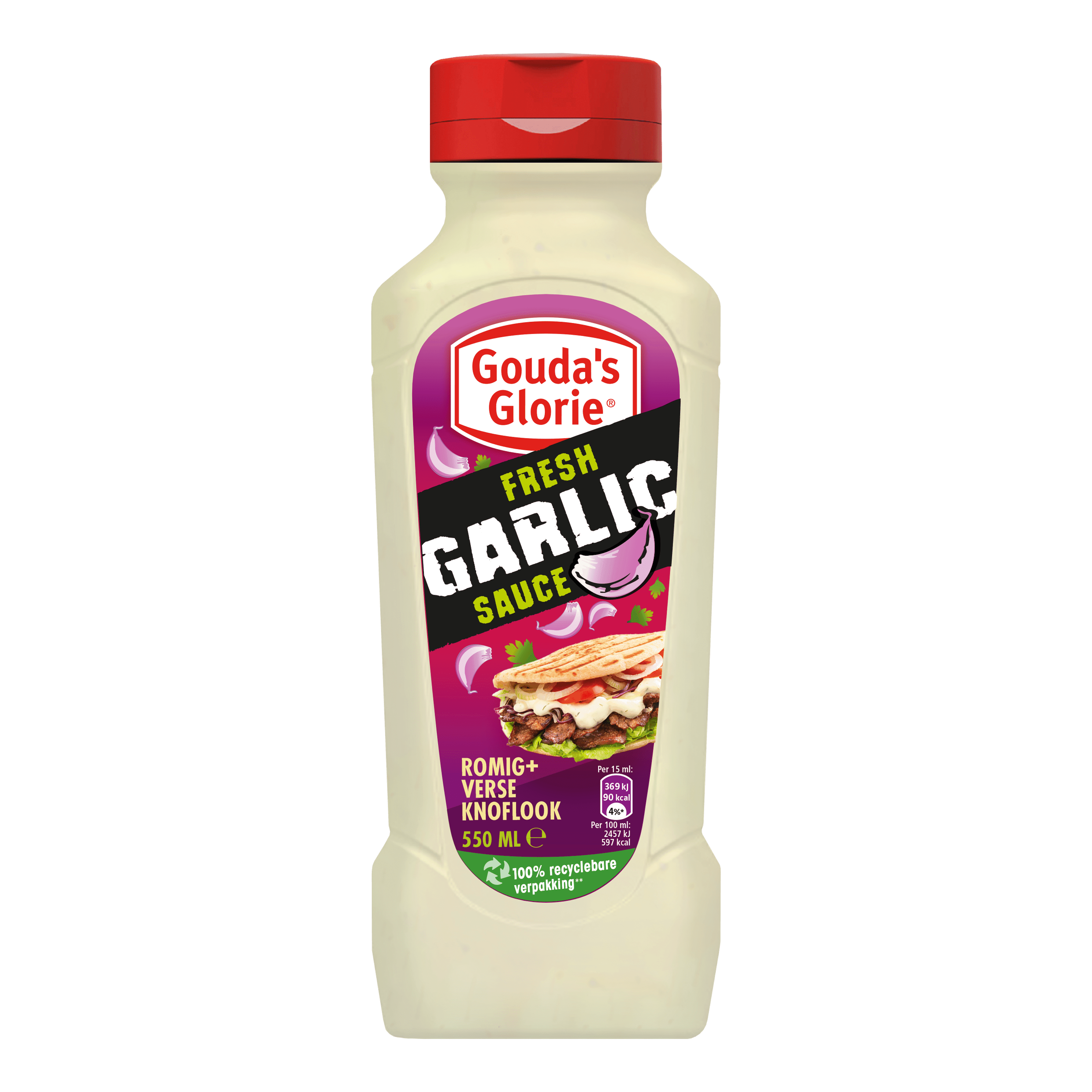 Gouda's Glorie Snacksaus Fresh Garlic