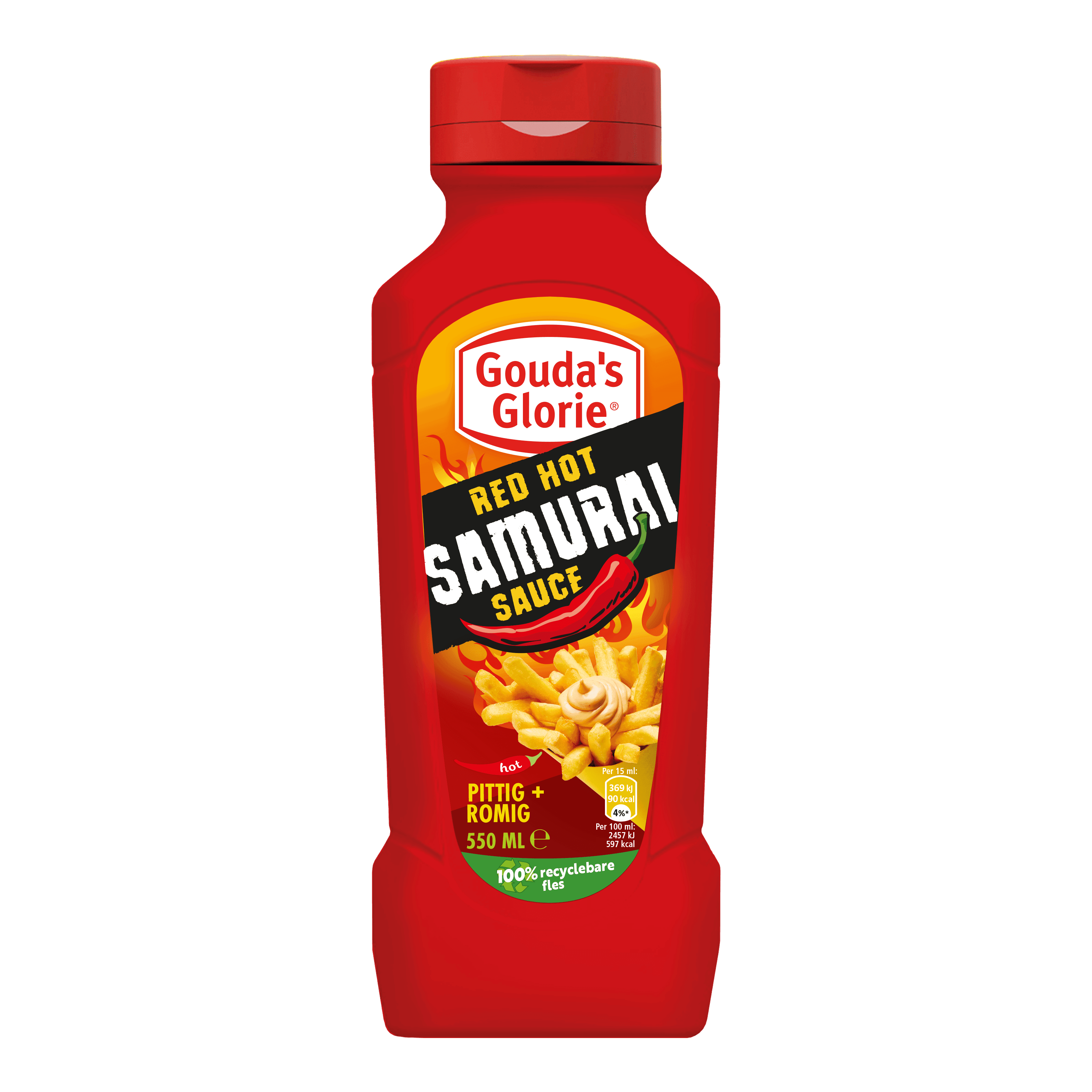 Gouda's Glorie Snacksaus Red hot samurai