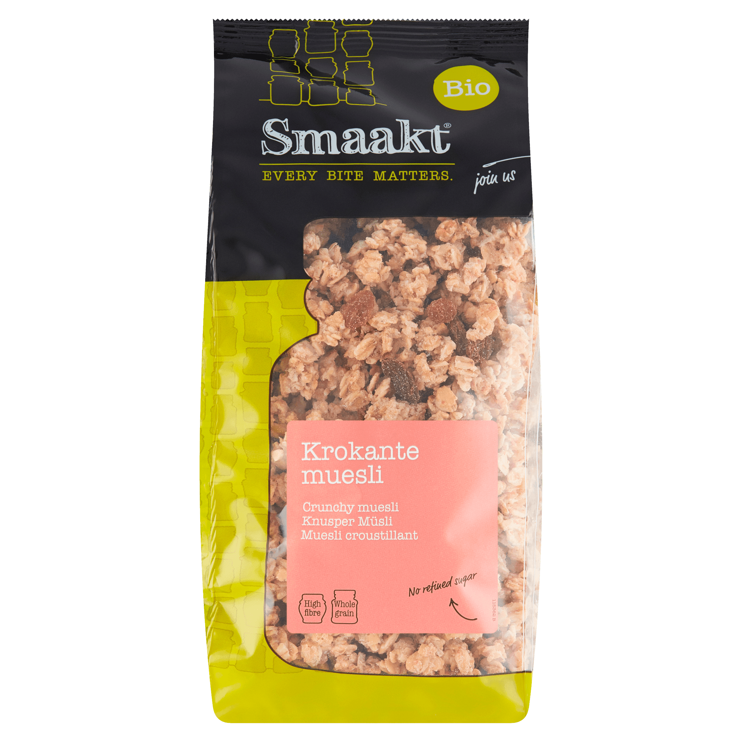 Smaakt Krokante muesli bio