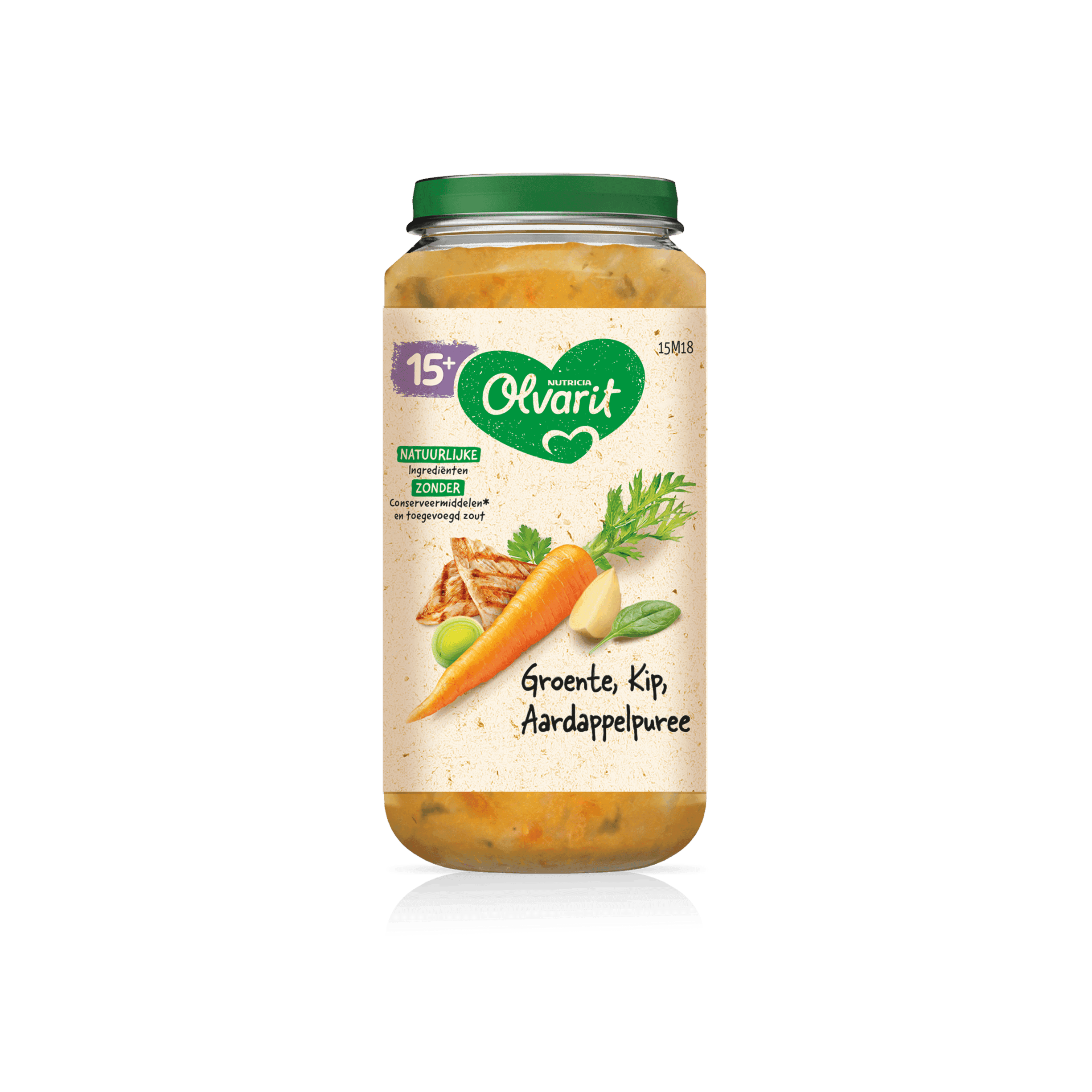 Olvarit 15m18 groente kip aardappelpuree