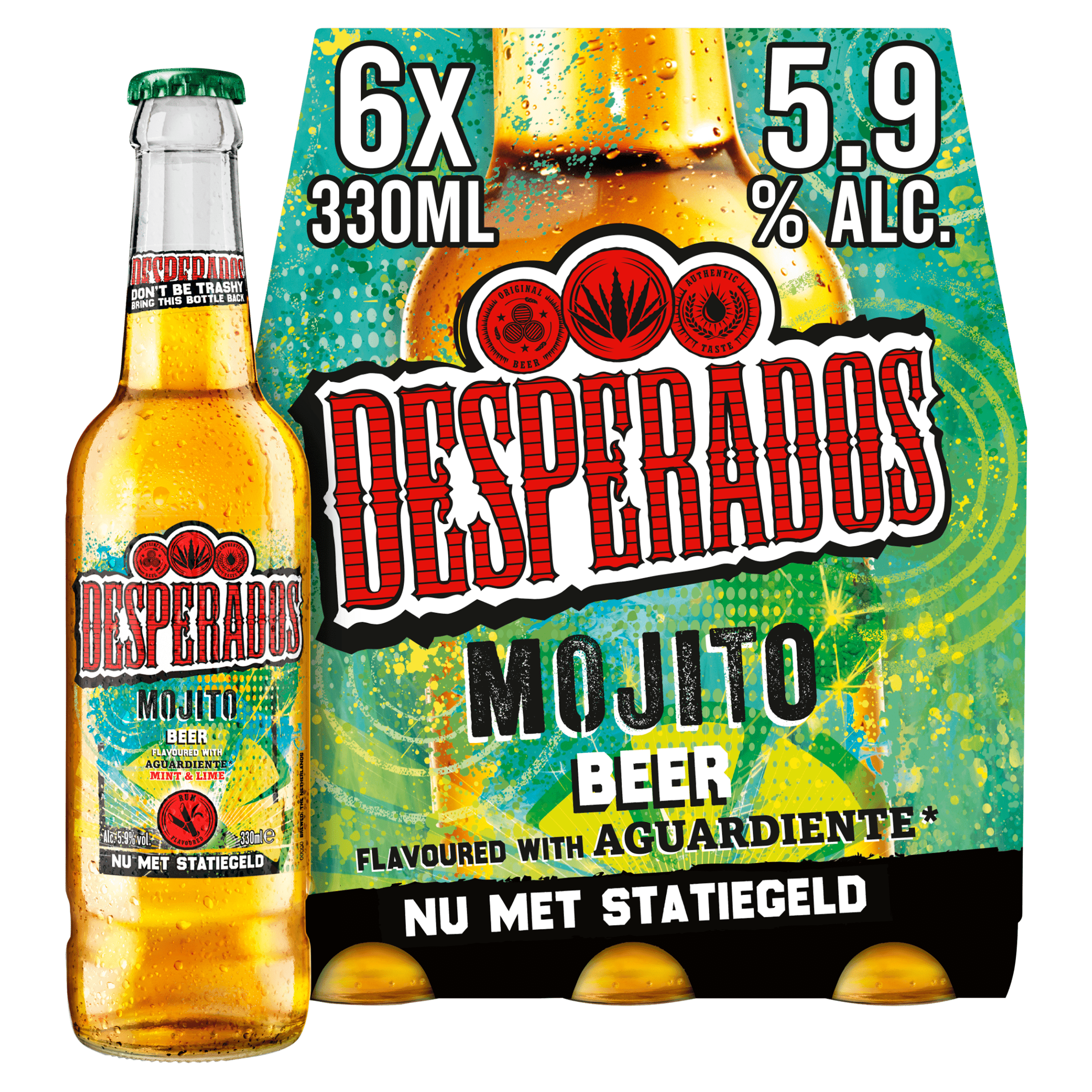 Desperados Mojito bier fles