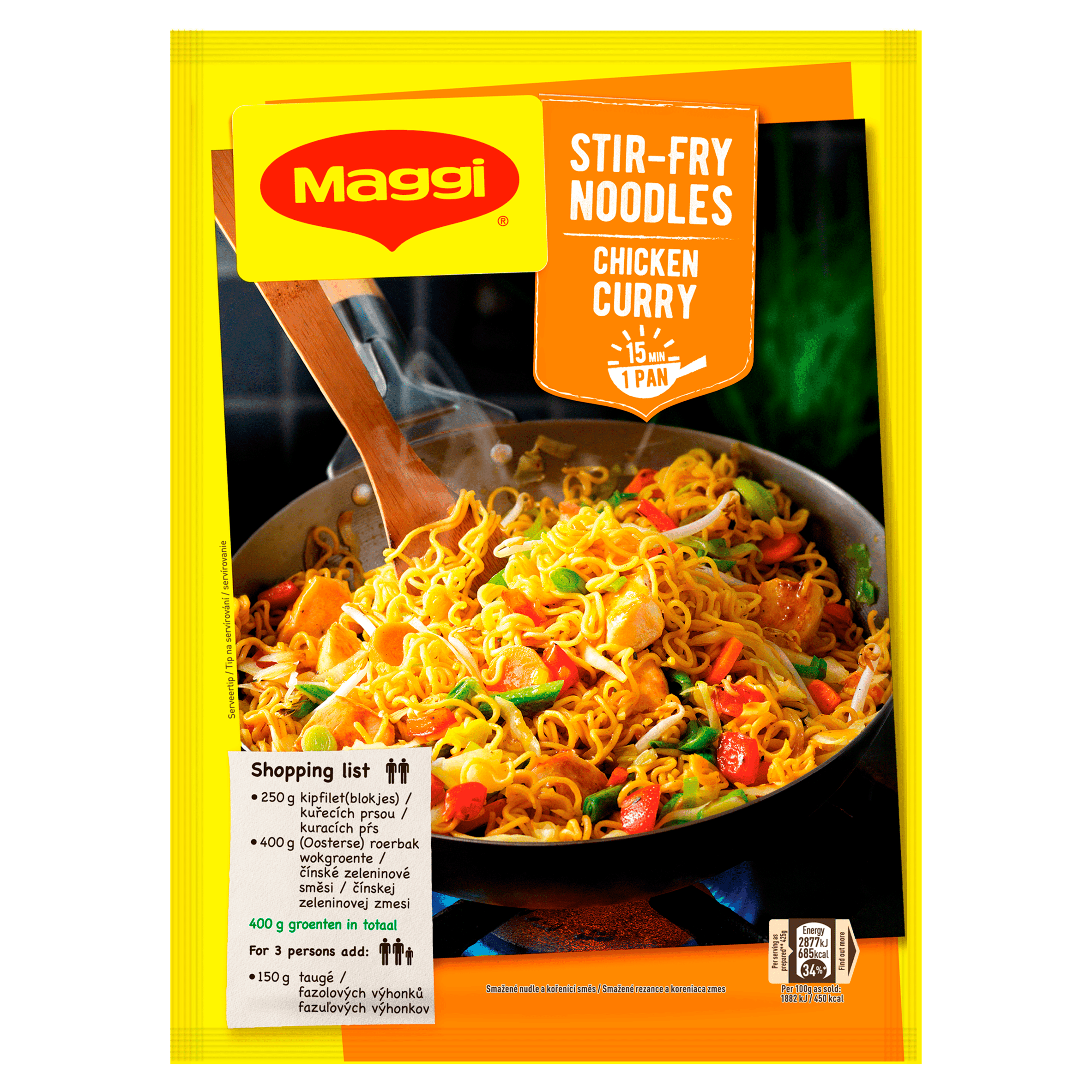 Maggi Roerbaknoedels Kip Kerrie