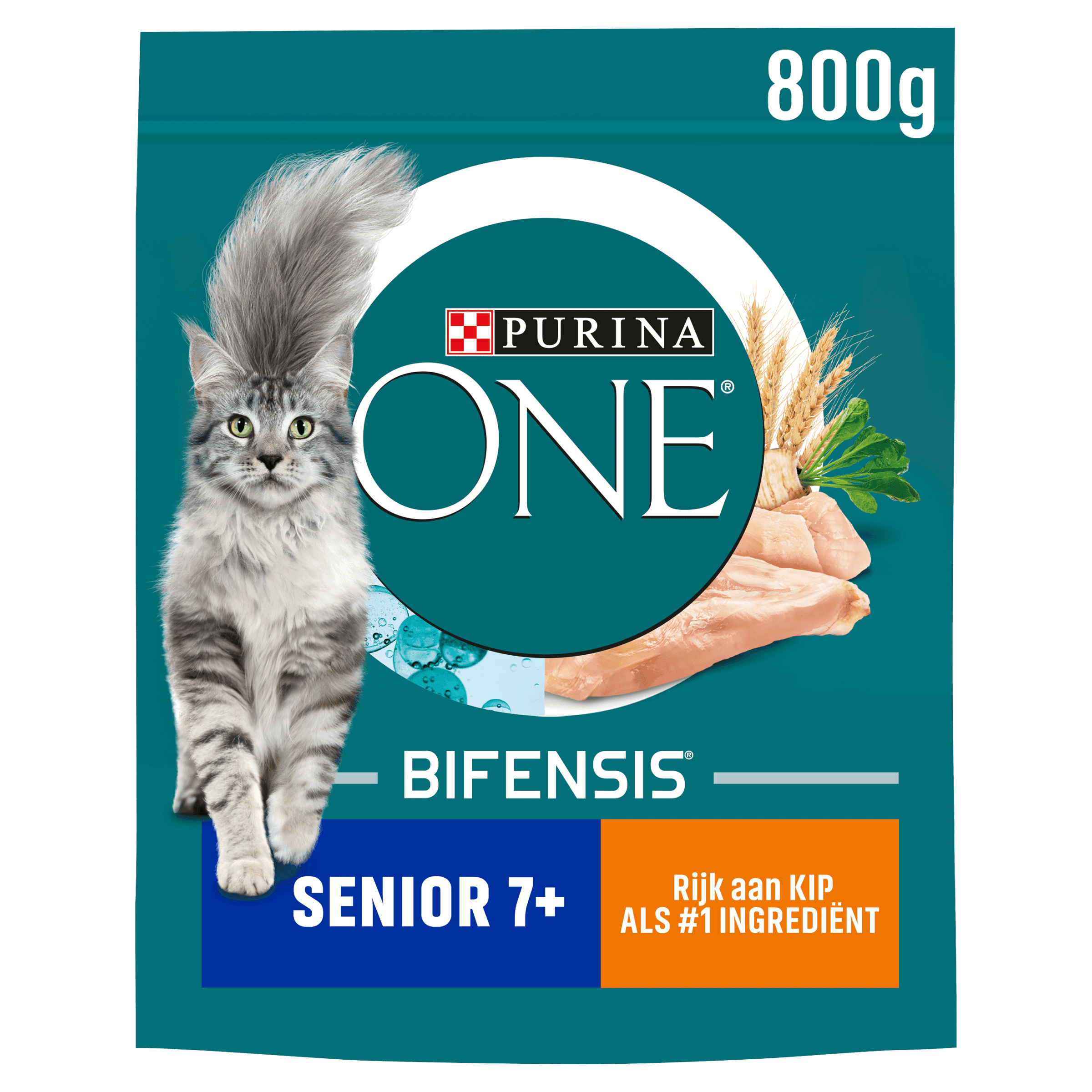 Purina One Senior 7+ kattenvoer rijk aan kip