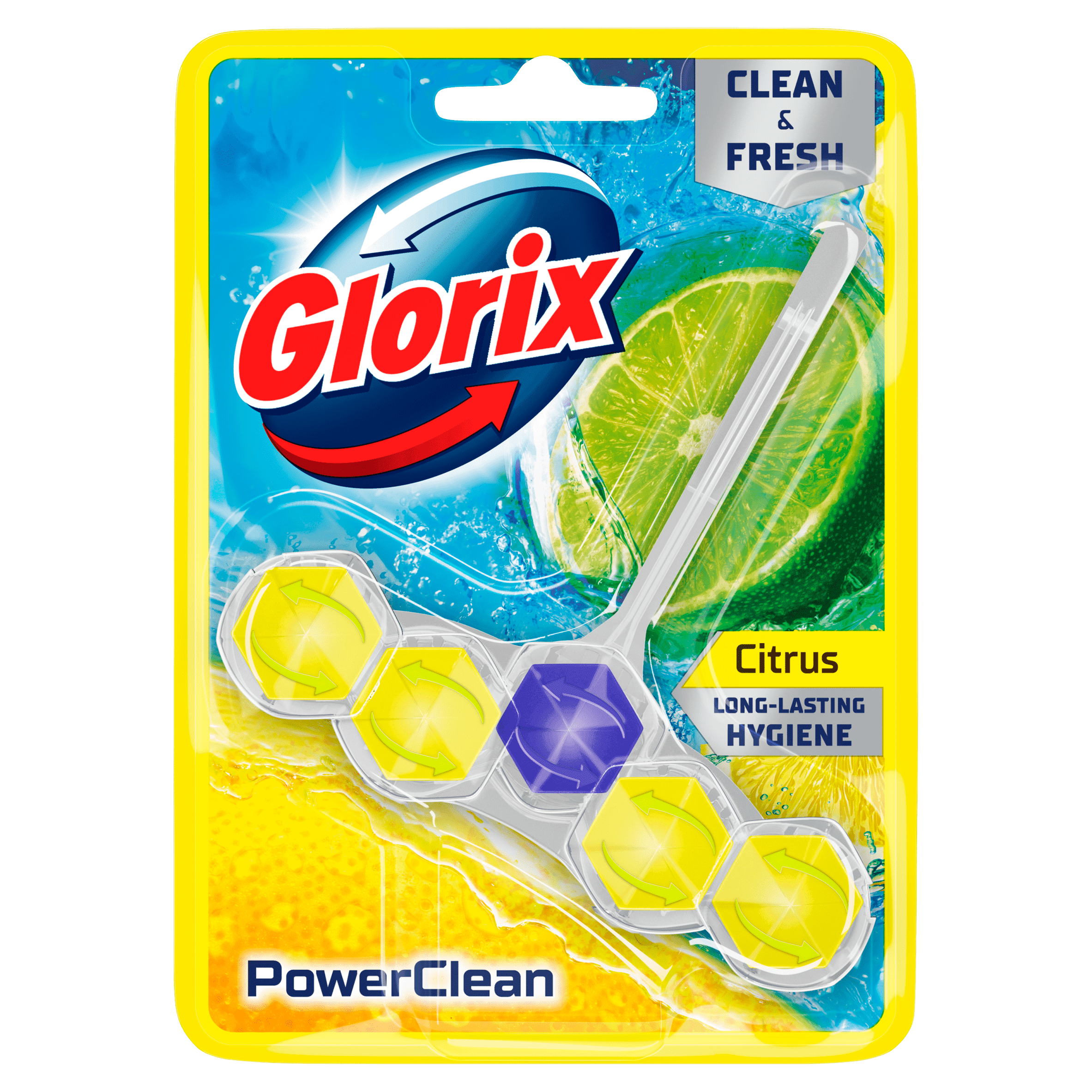 Glorix powerclean toiletblok citrus