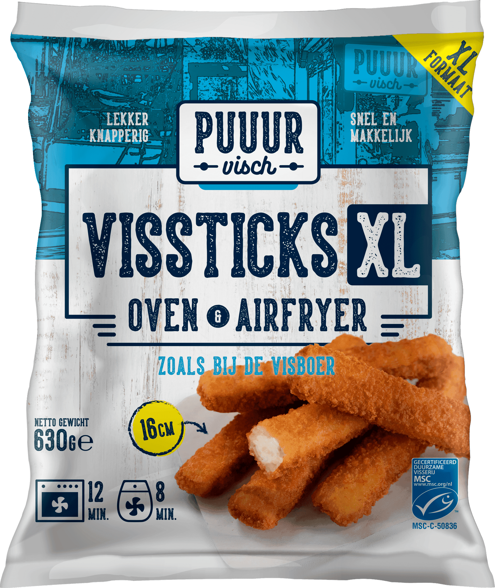 Puuur Visch Vissticks XL oven & airfryer