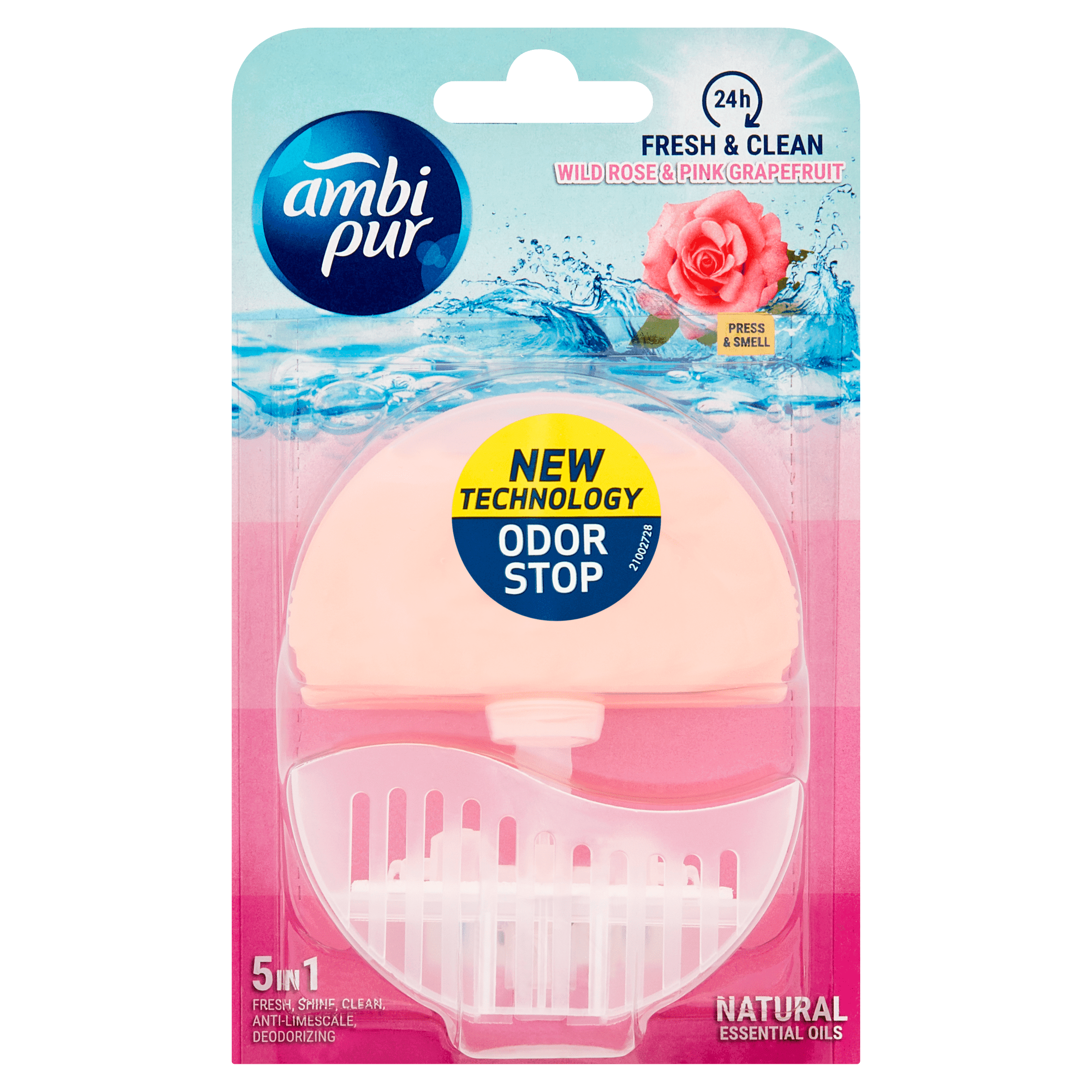 Ambipur Toiletblok vloeibaar rose & grapefruit