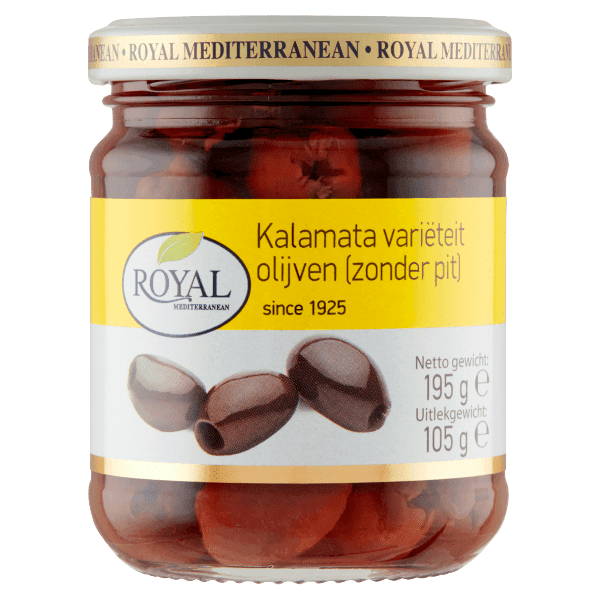 Royal Kalamata variëteit olijven zonder pit