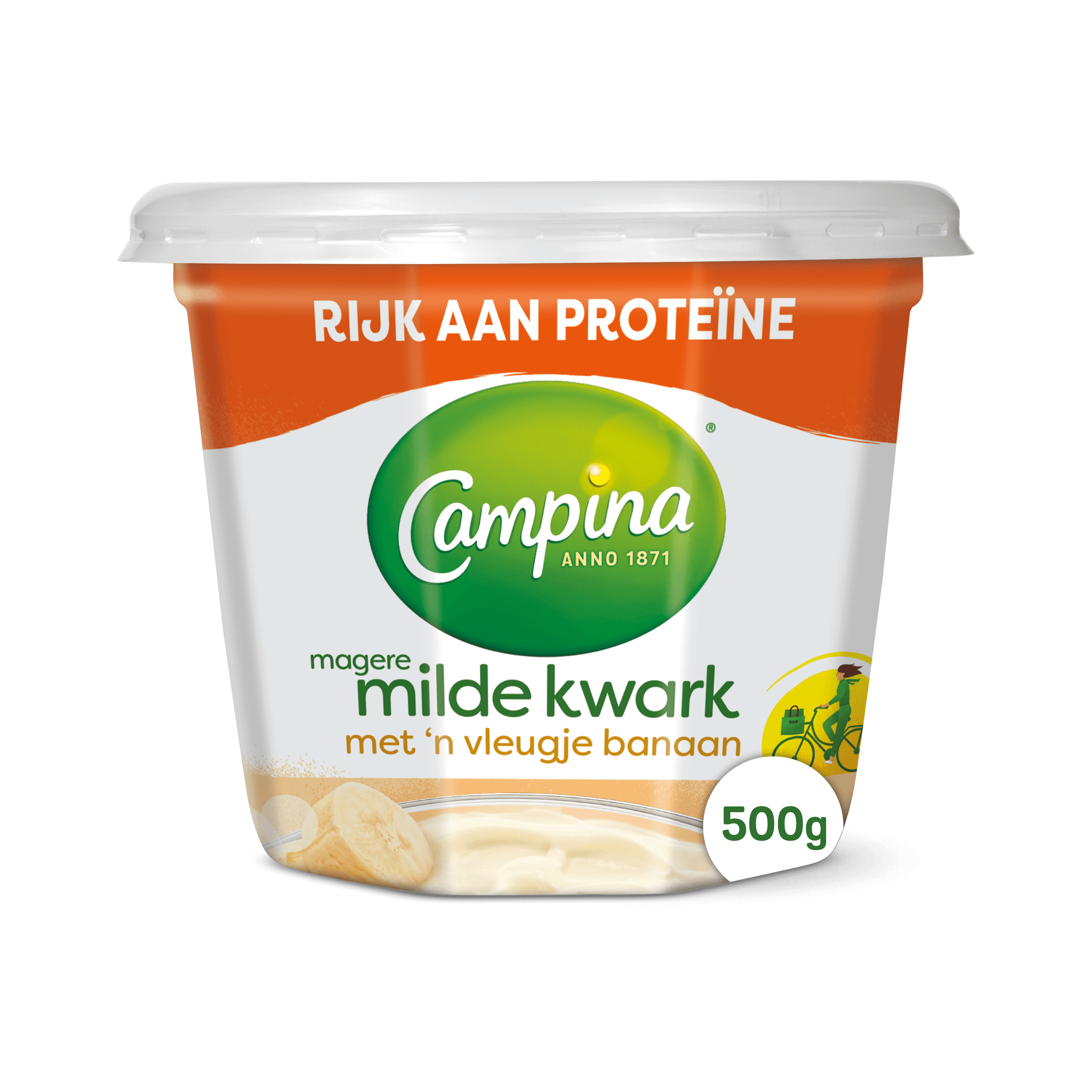 Campina Magere kwark banaan