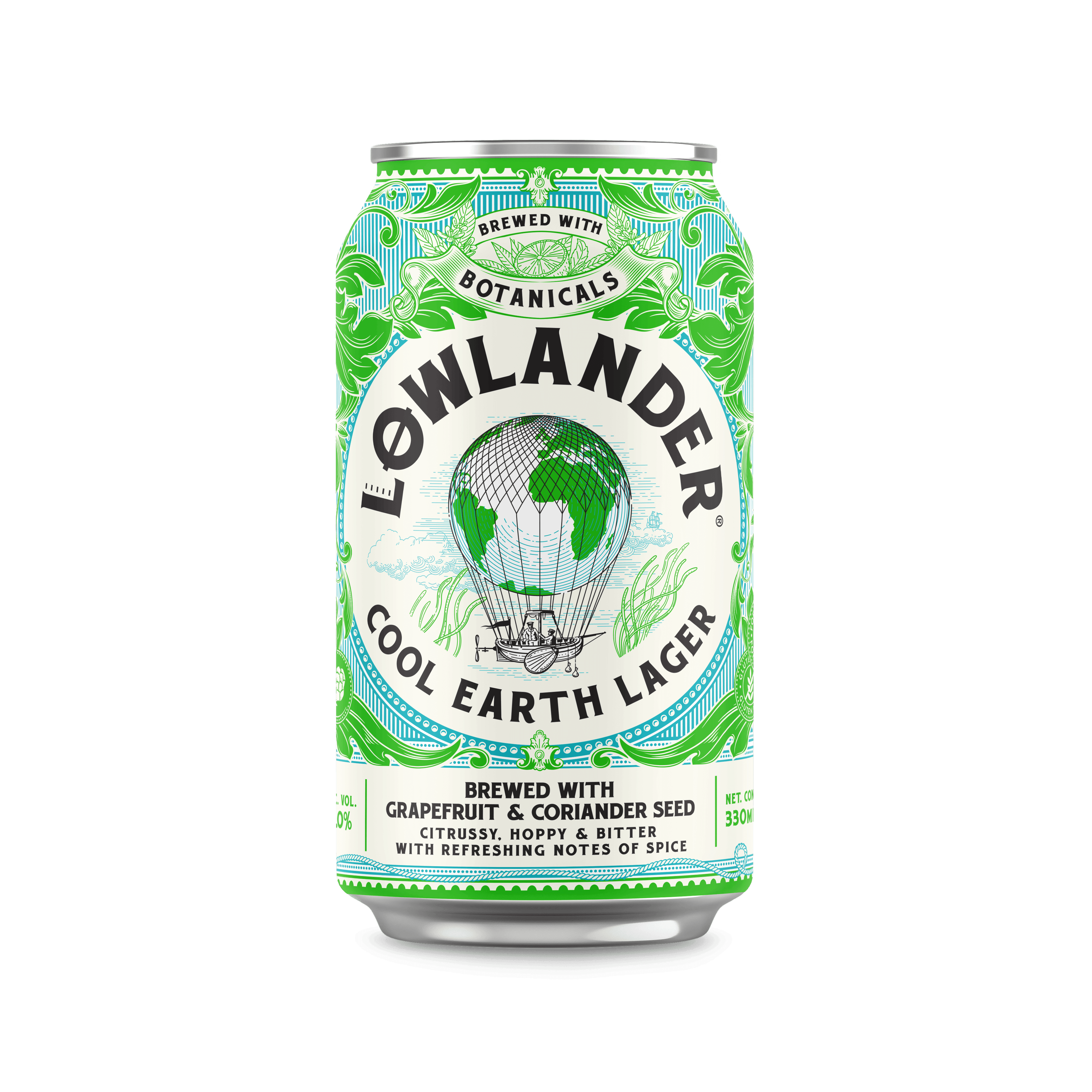 LOWLANDER BEER COOL EARTH LAGER GLUTENVRIJ