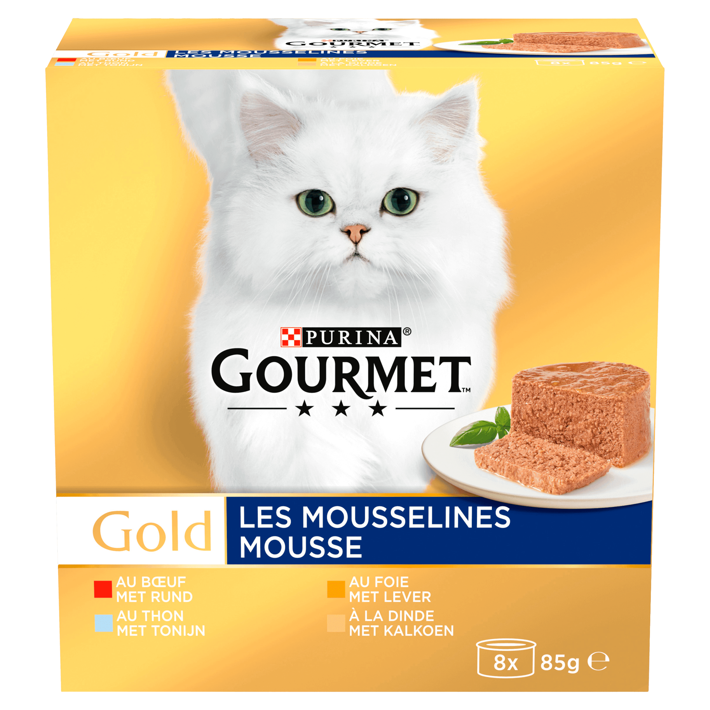Gourmet Gold mousse kattenvoer nat vis/vlees