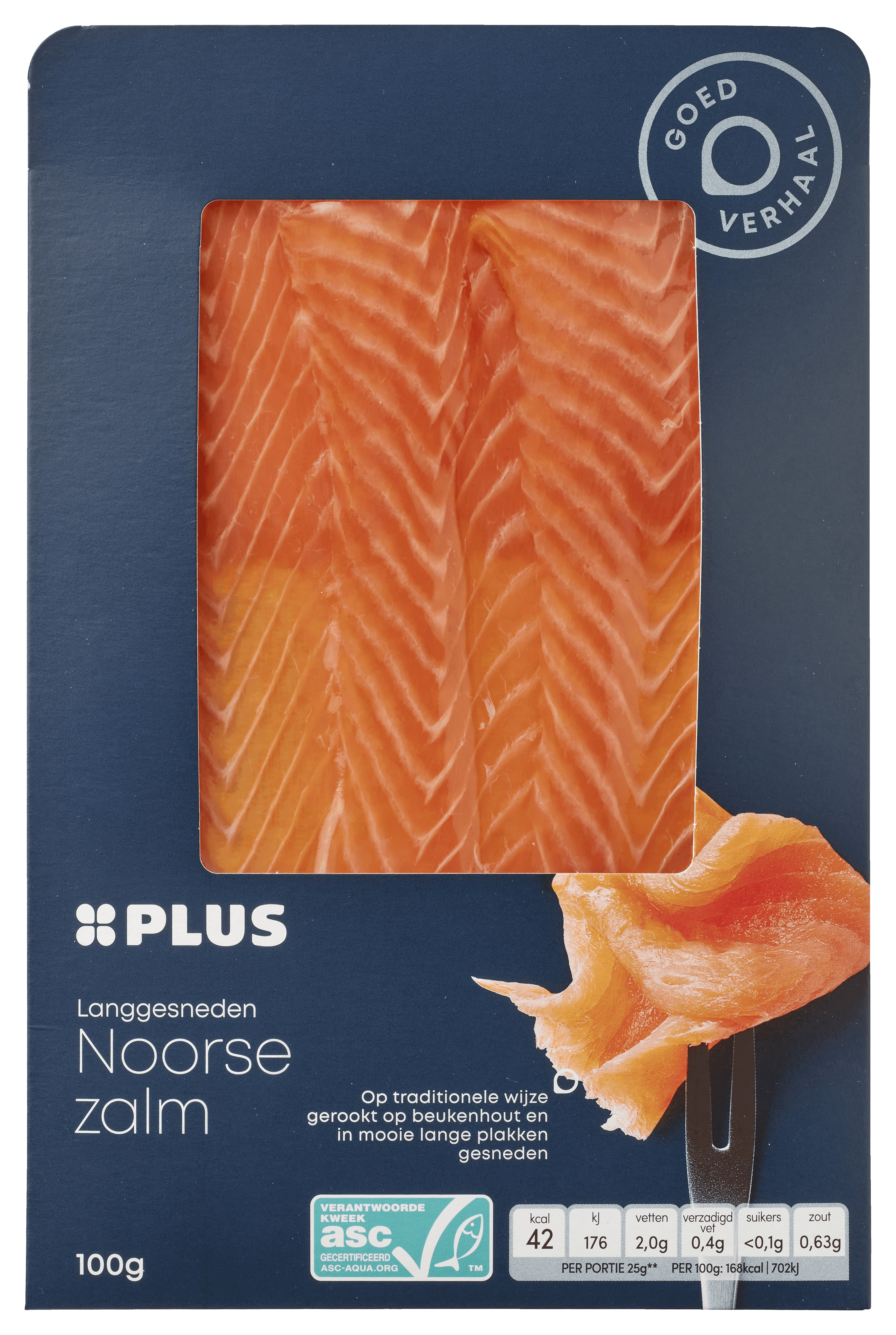PLUS Gerookte Noorse zalm lang gesn
