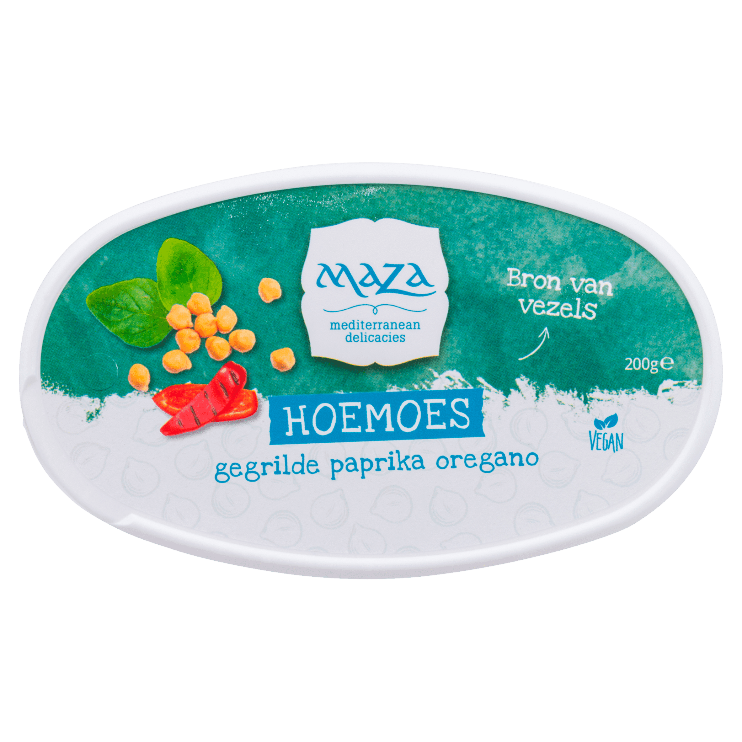 Maza Hoemoes gegrilde paprika & oregano
