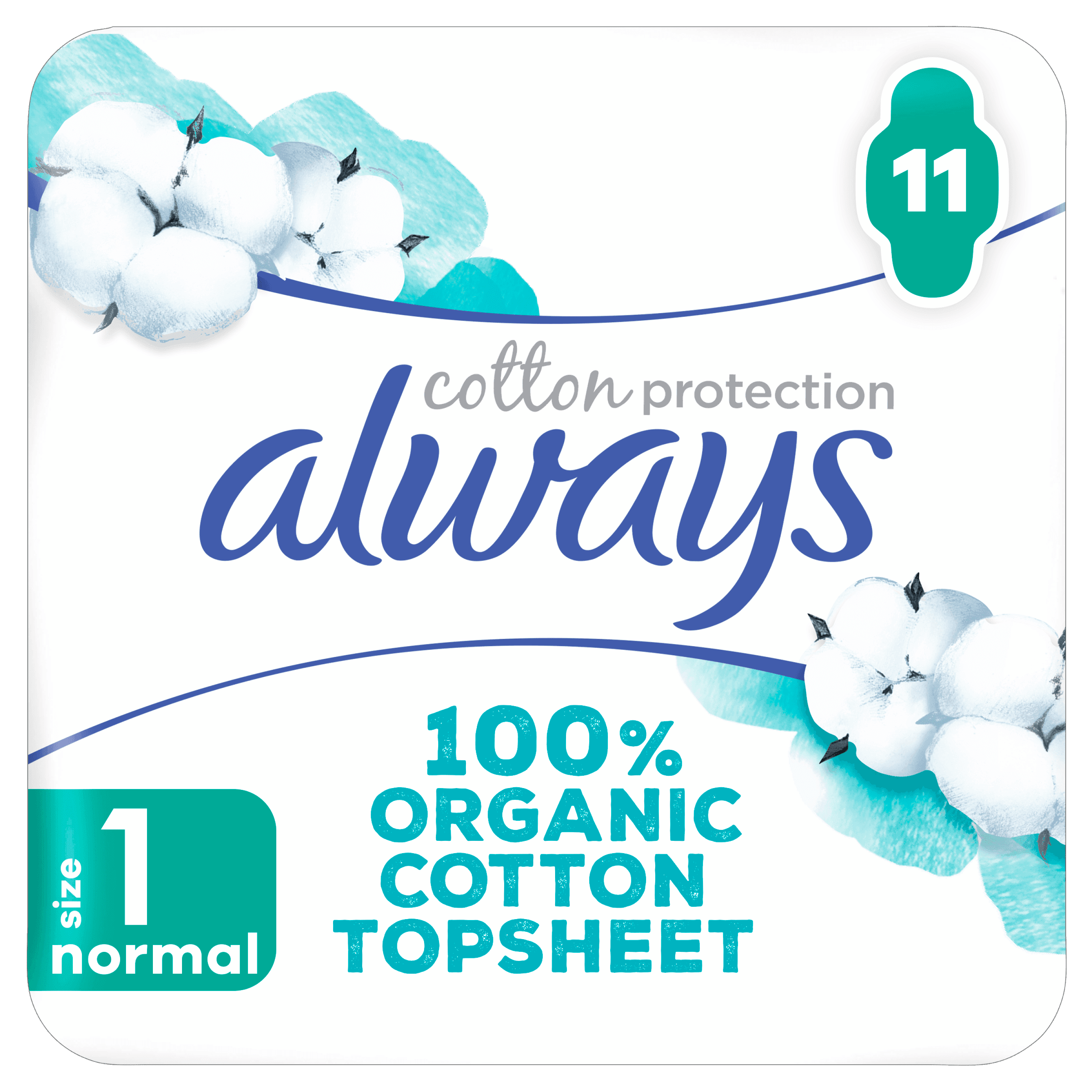 Always Cotton maandverband normal plus