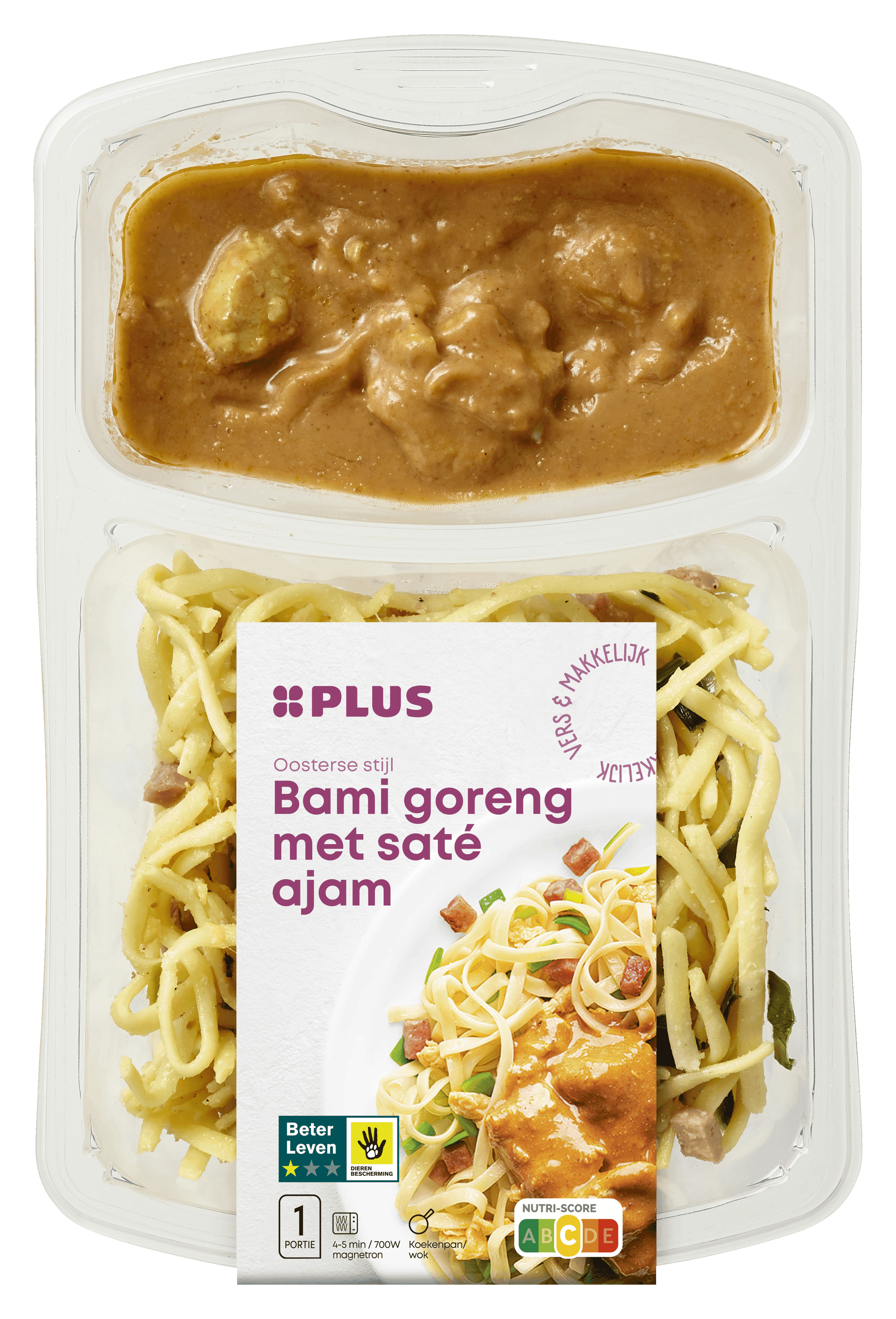 PLUS Bami Goreng met Saté Ajam