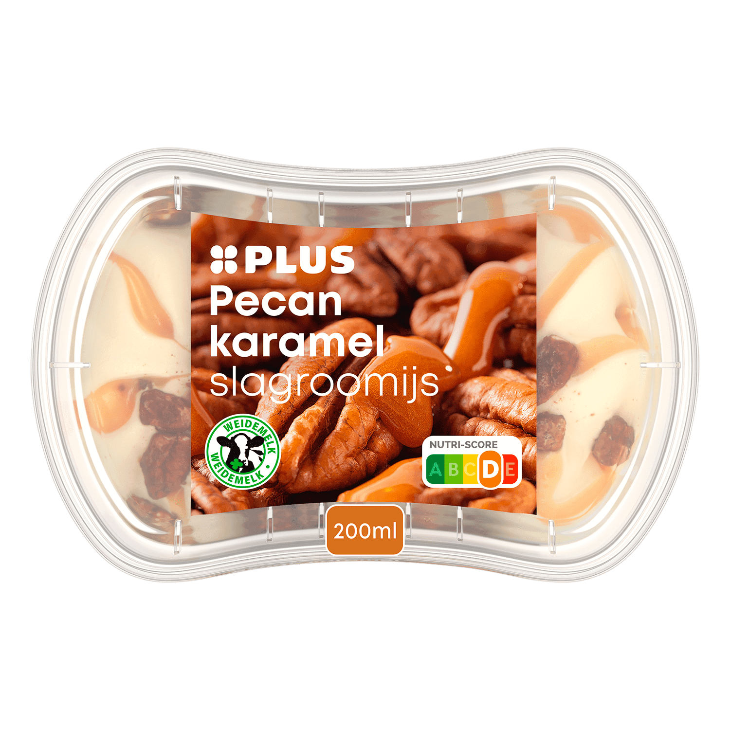PLUS Kleintje slagroomijs pecan karamel