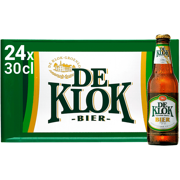 De Klok Bier krat fles