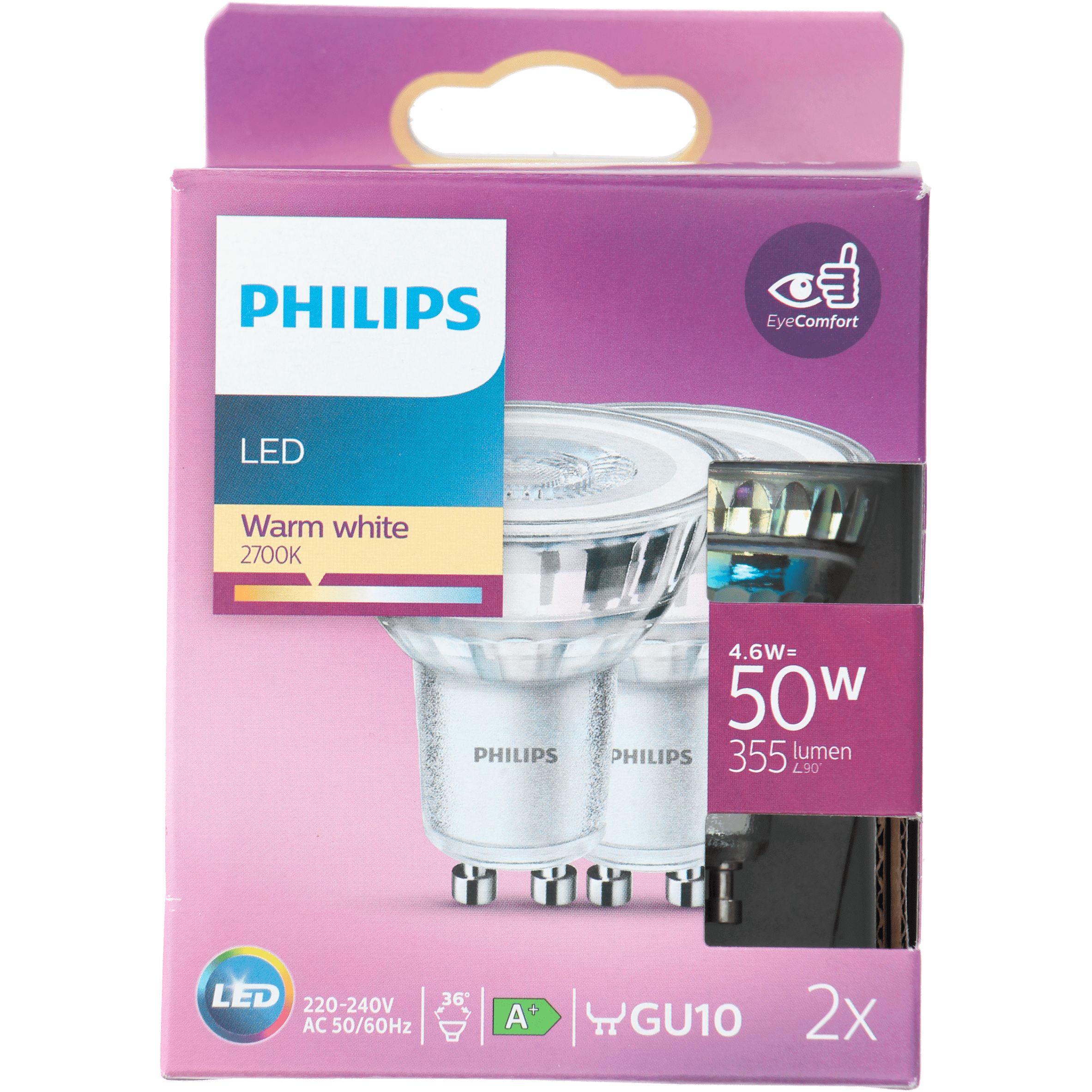 Philips LED 50W spot GU10 niet dimbaar